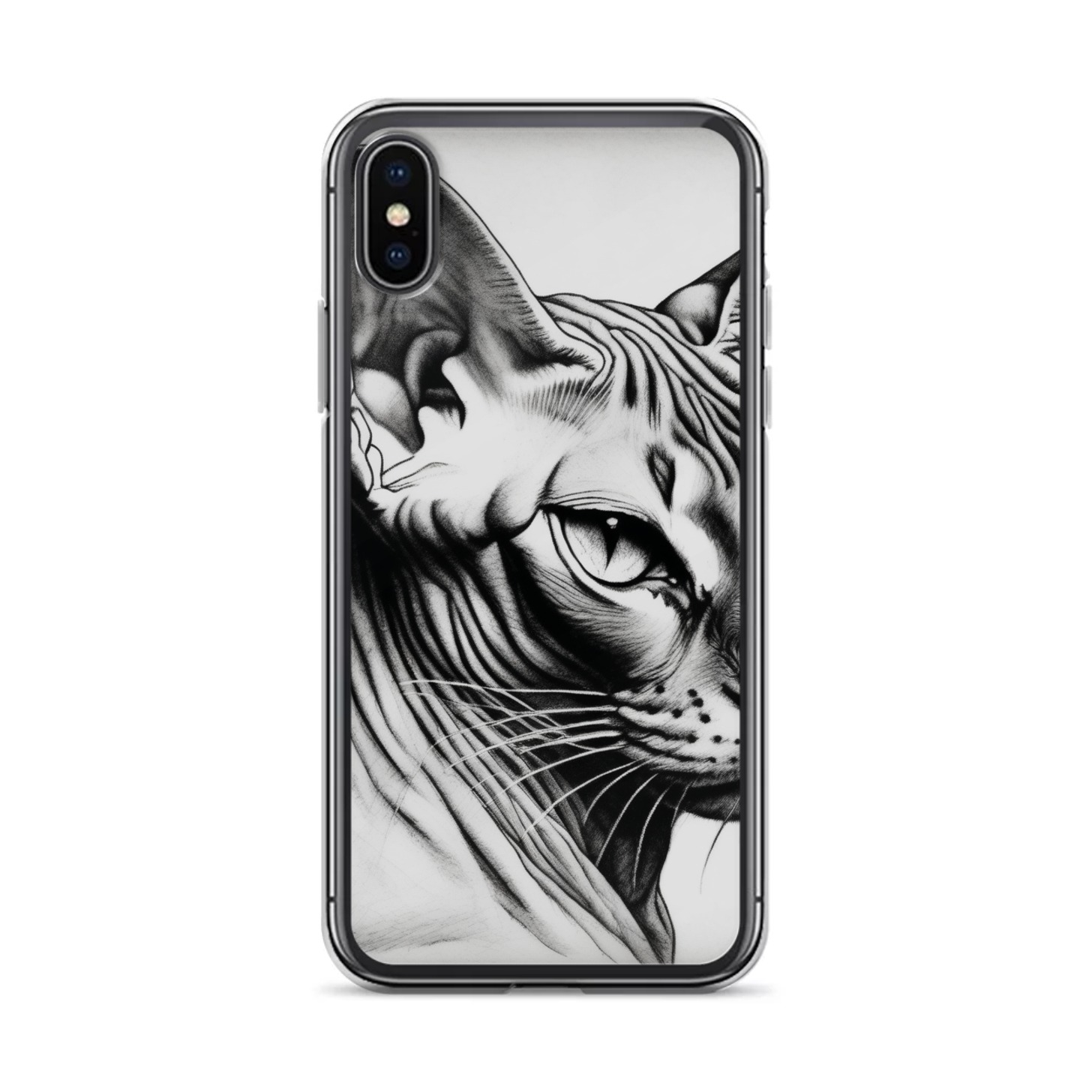 PugMug Custom Tabby Sphynx Cat iPhone Case