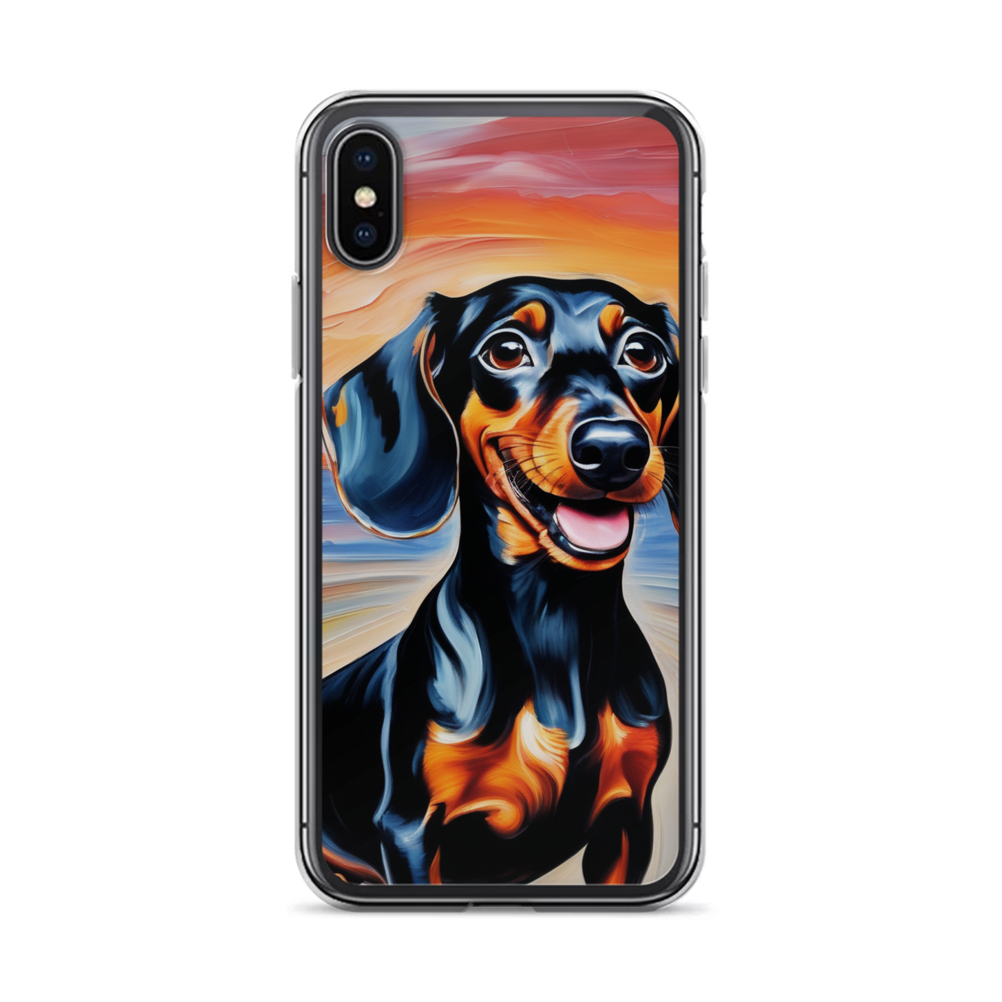 PugMug Custom Black Dachshund iPhone Case