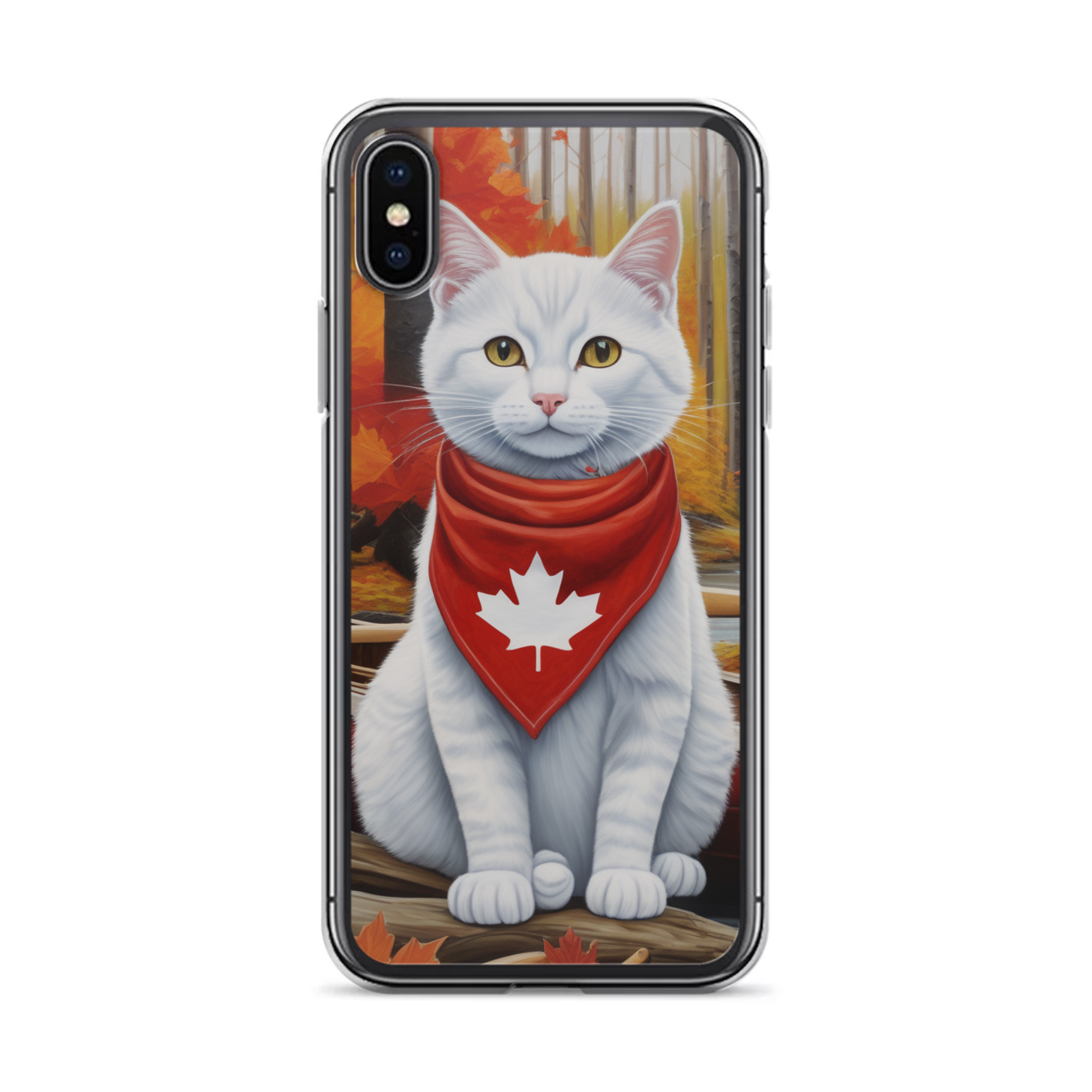 PugMug Custom White Companion Cat iPhone Case