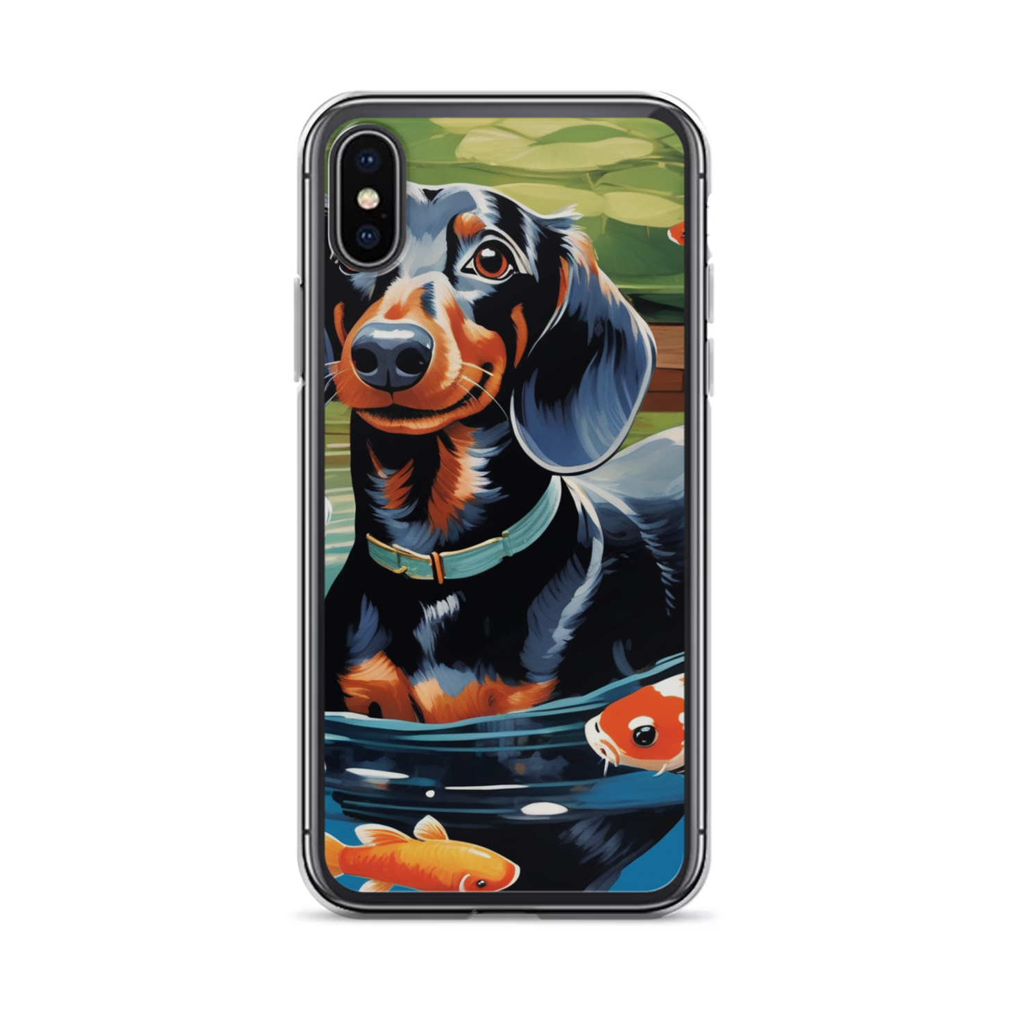 PugMug Custom Black Dachshund iPhone Case
