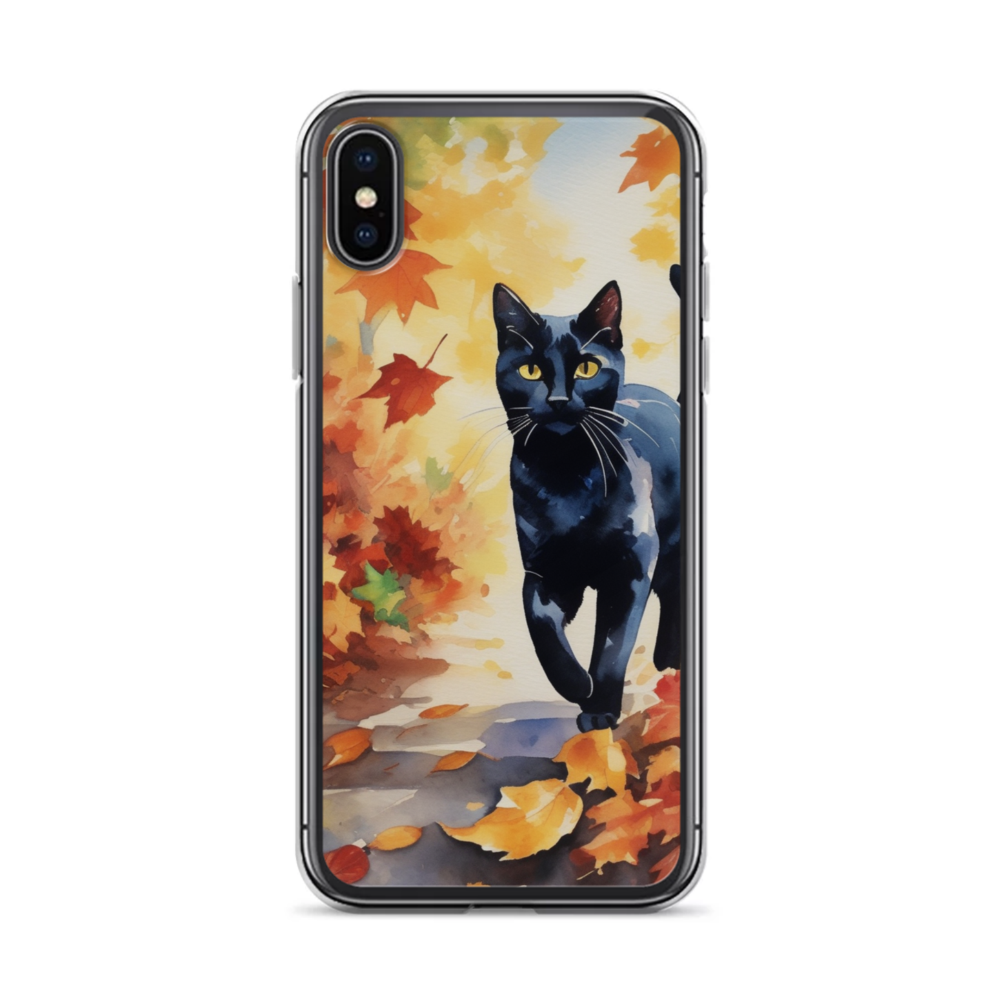 PugMug Custom Black Companion Cat iPhone Case