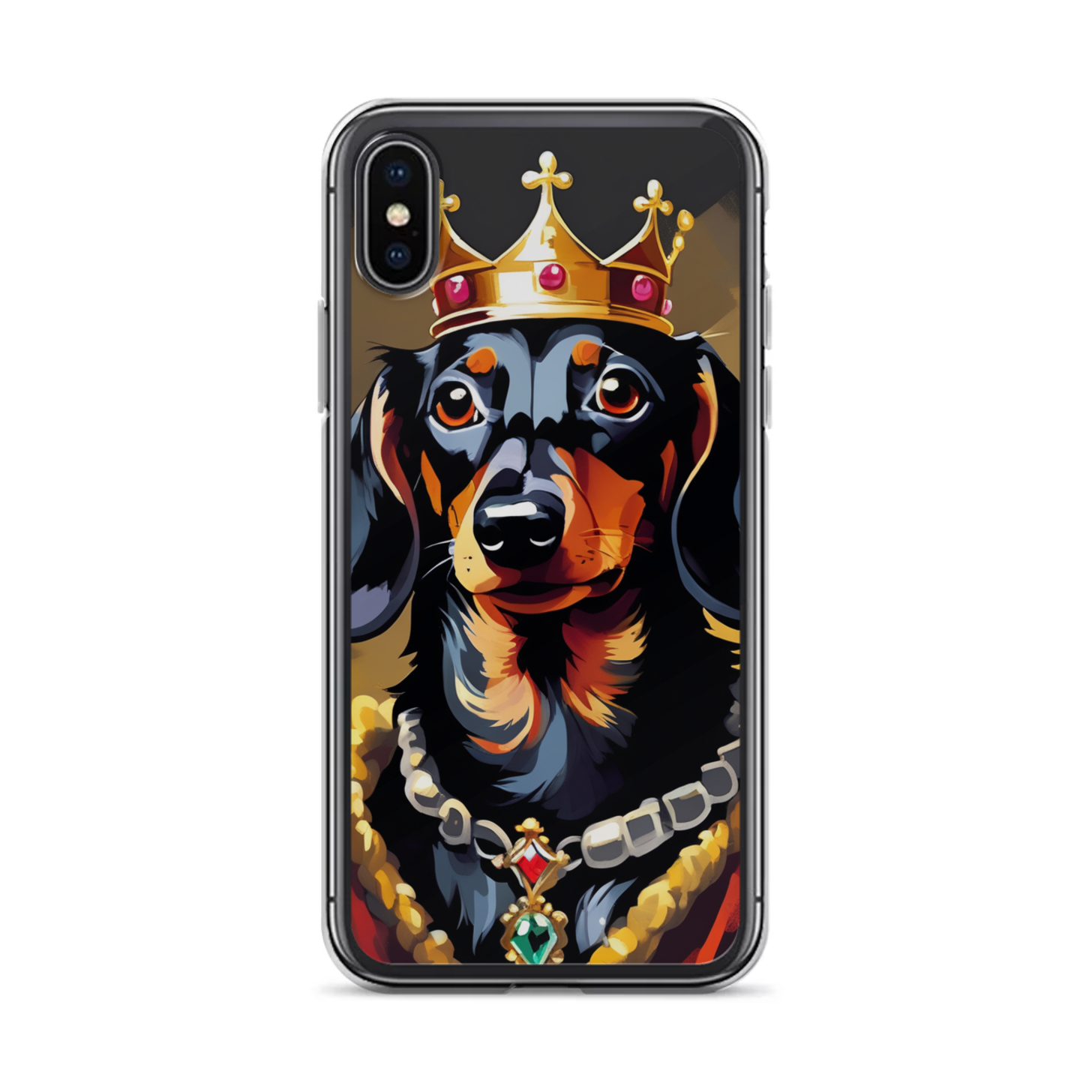 PugMug Custom Black Dachshund iPhone Case
