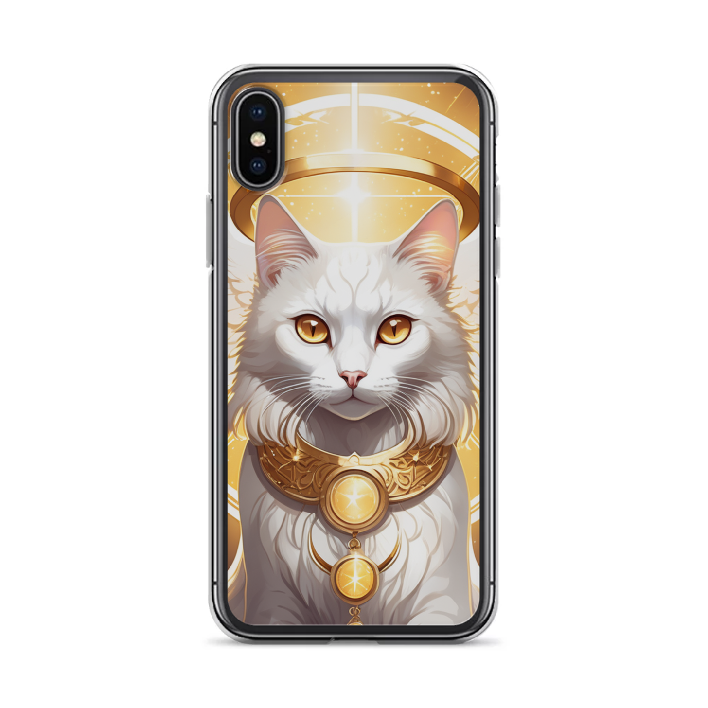PugMug Custom White Companion Cat iPhone Case