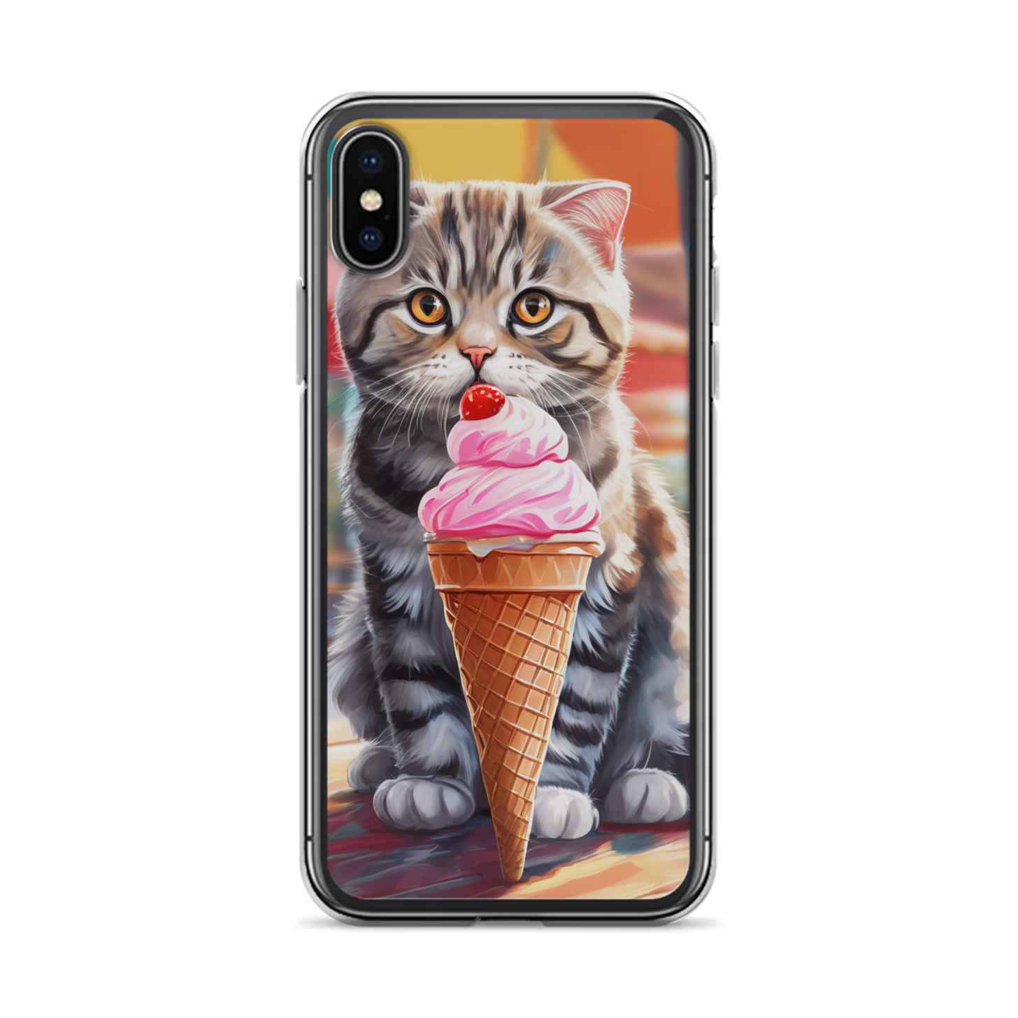 PugMug Custom Tabby Scottish Fold Cat iPhone Case