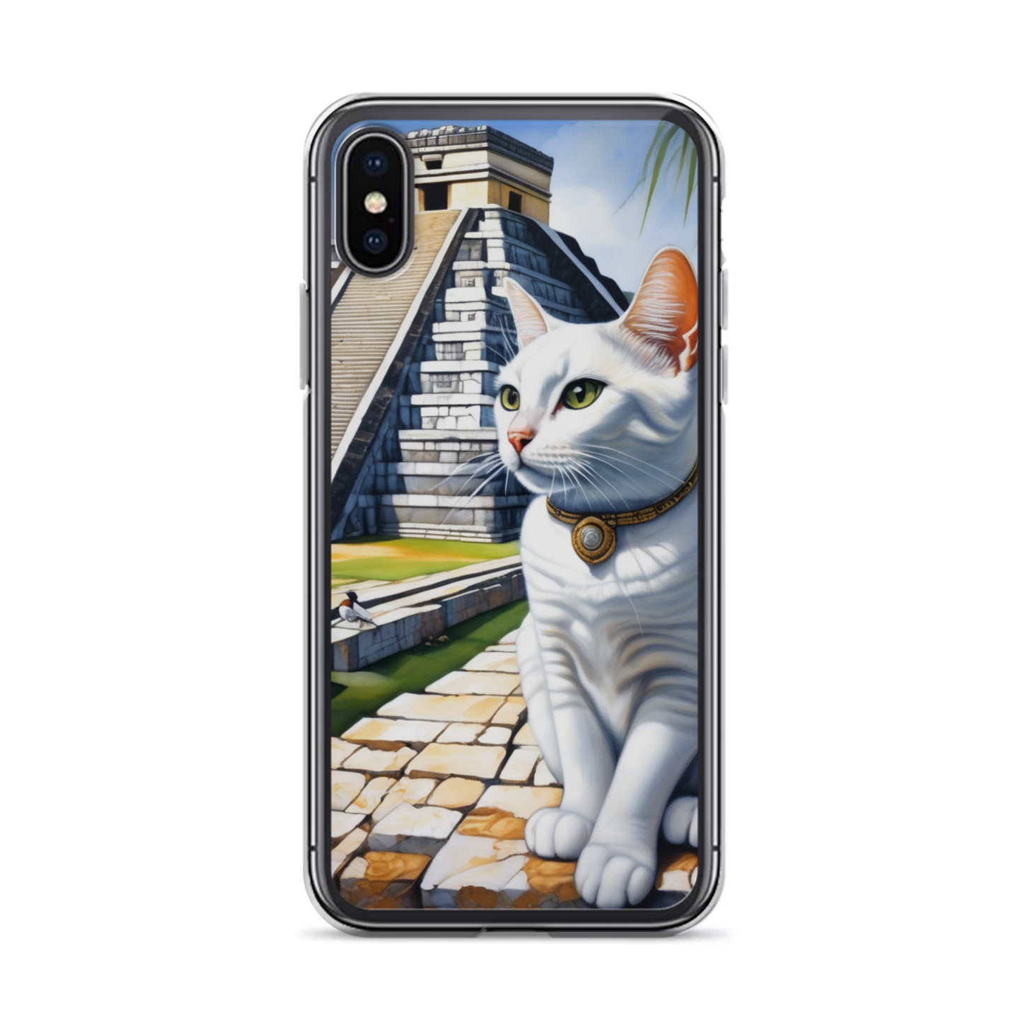 PugMug Custom White Companion Cat iPhone Case