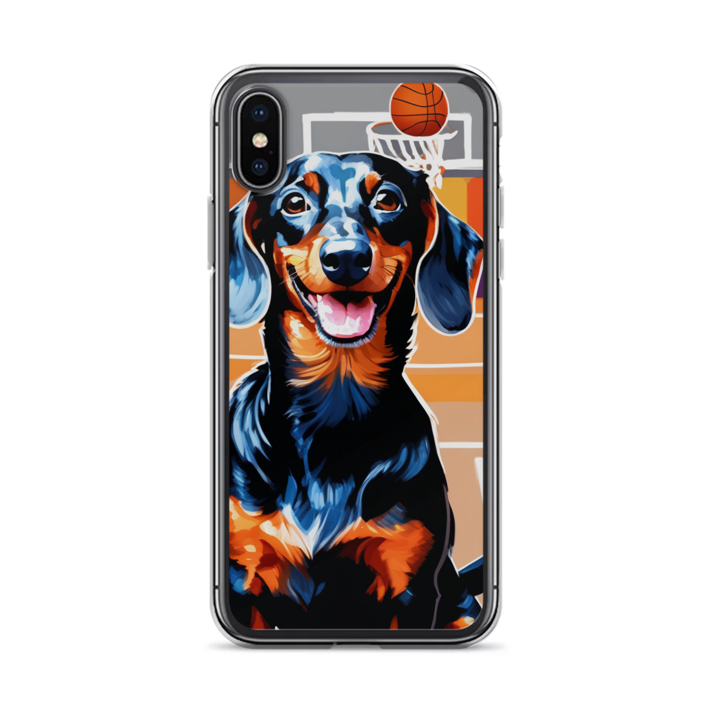 PugMug Custom Black Dachshund iPhone Case