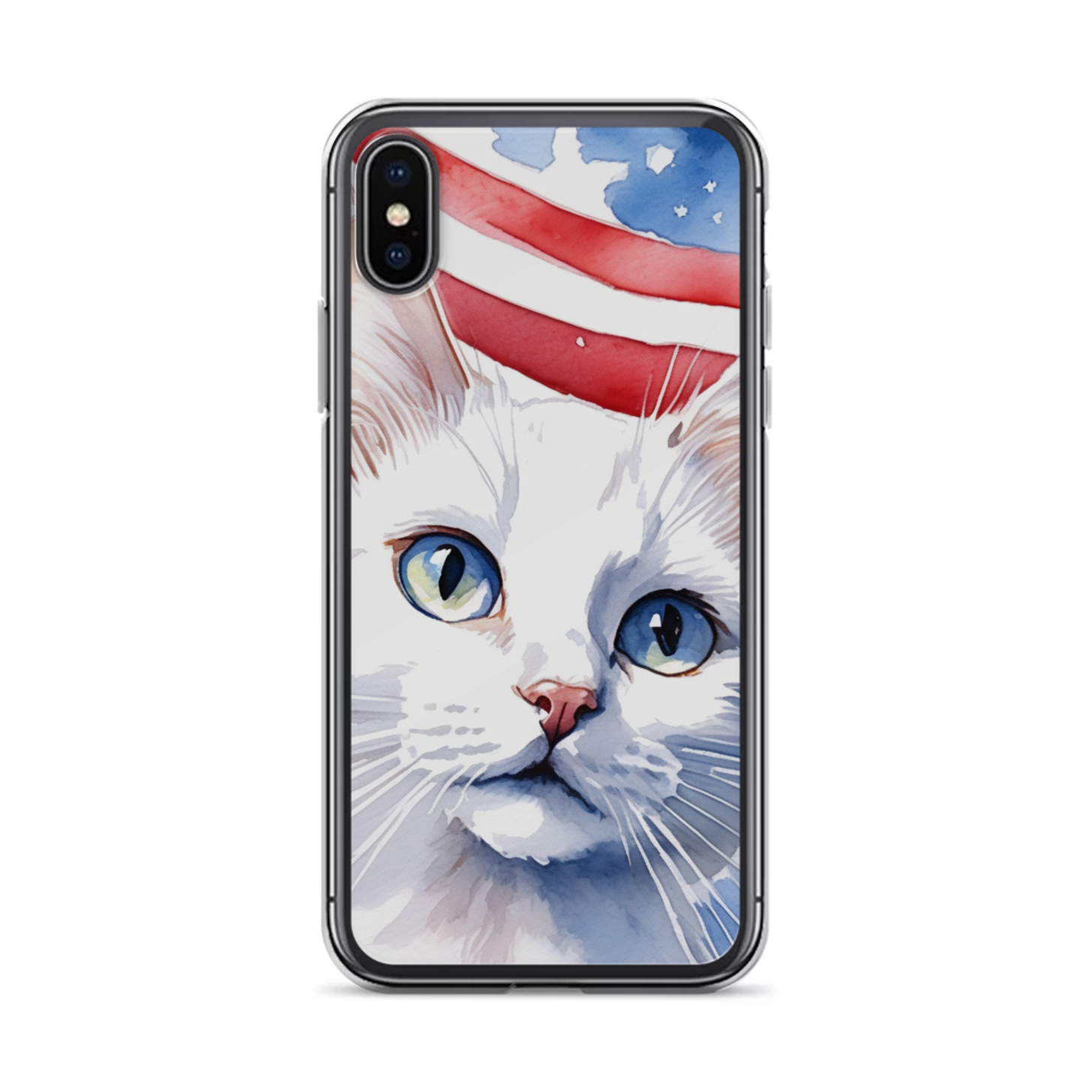 PugMug Custom White Companion Cat iPhone Case