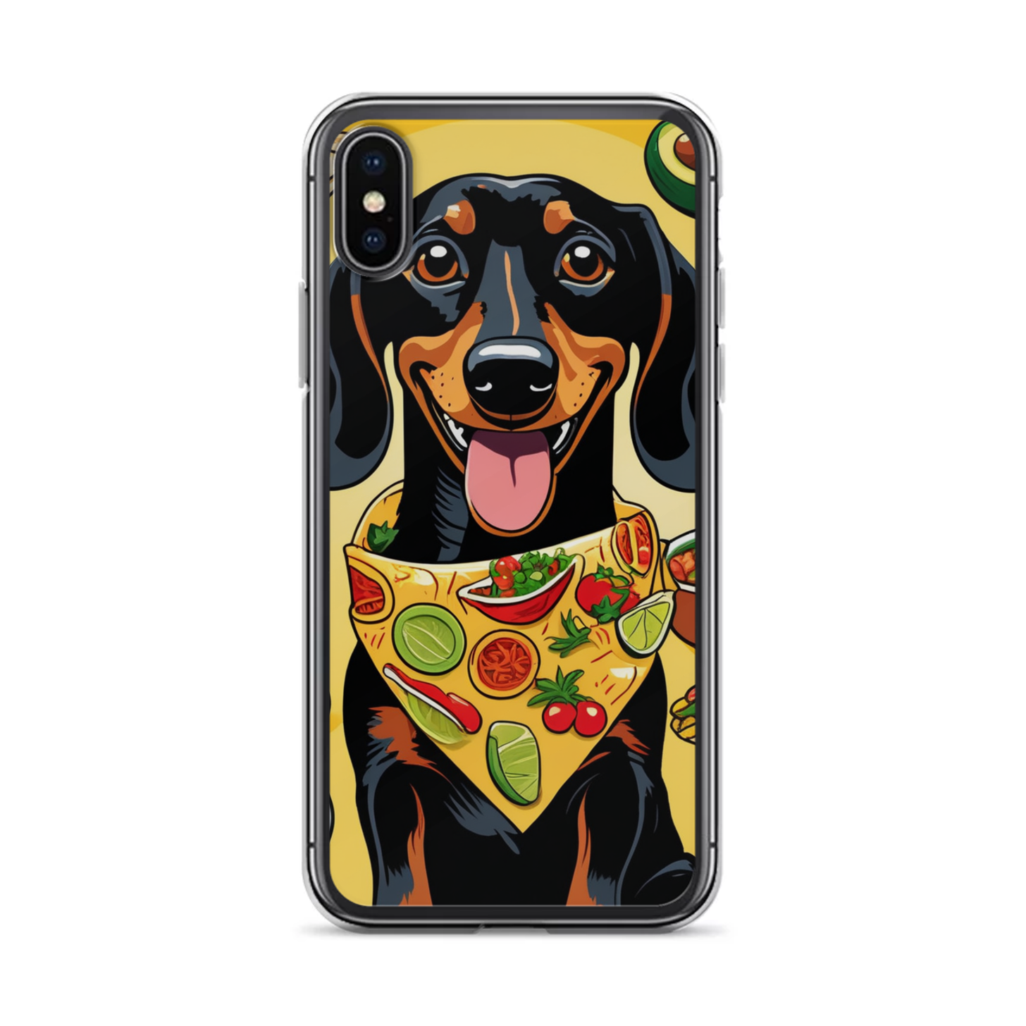 PugMug Custom Black Dachshund iPhone Case