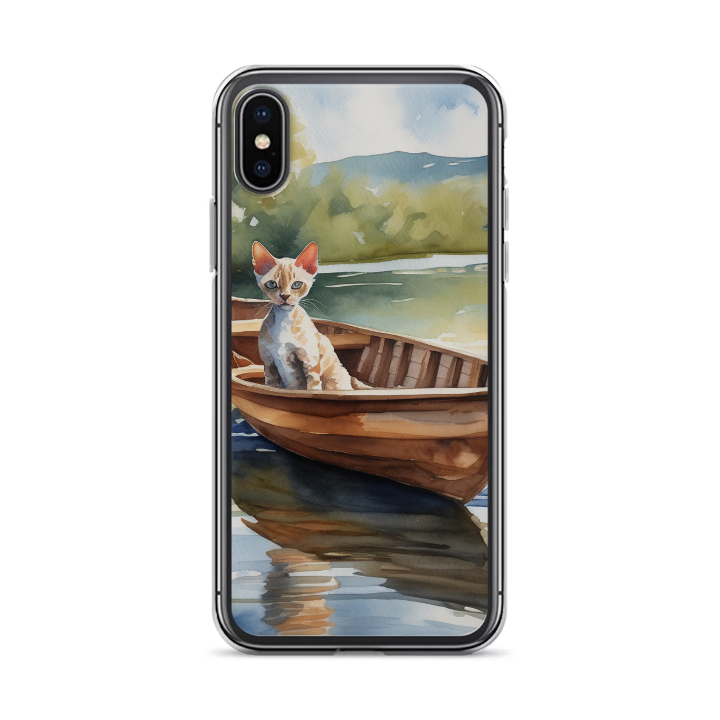 PugMug Custom Tabby Devon Rex Cat iPhone Case