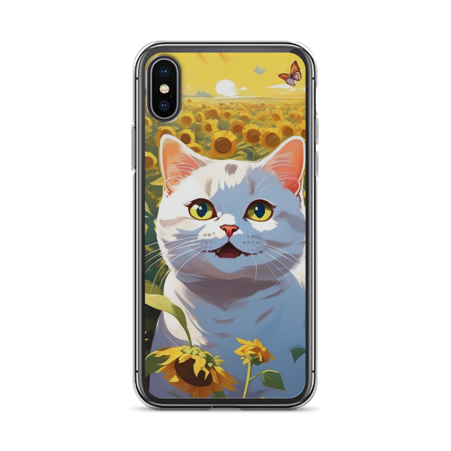 PugMug Custom White British Shorthair Cat iPhone Case