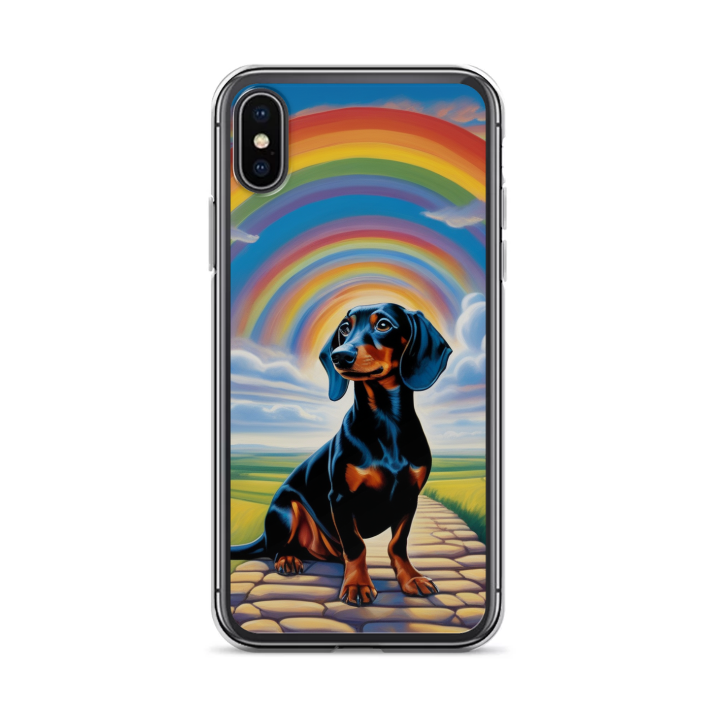 PugMug Custom Black Dachshund iPhone Case