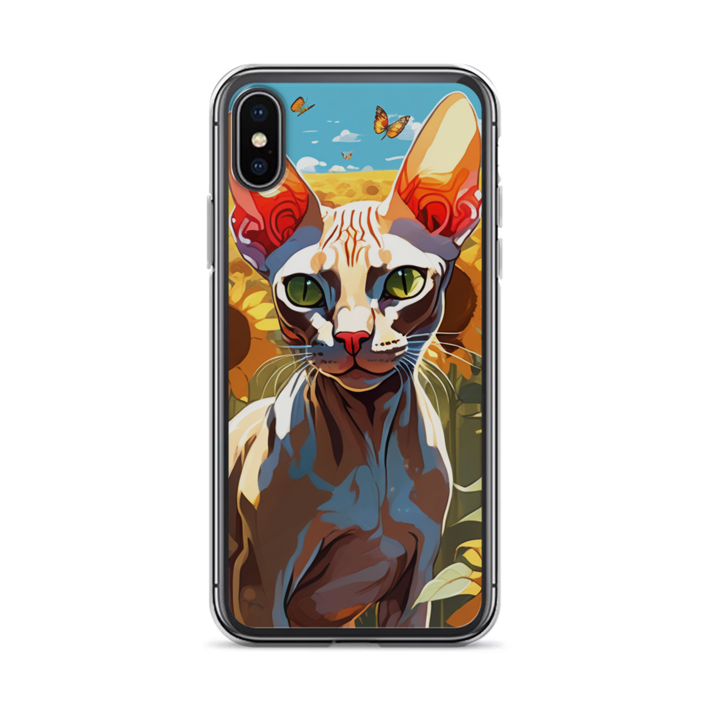 PugMug Custom Tabby Sphynx Cat iPhone Case