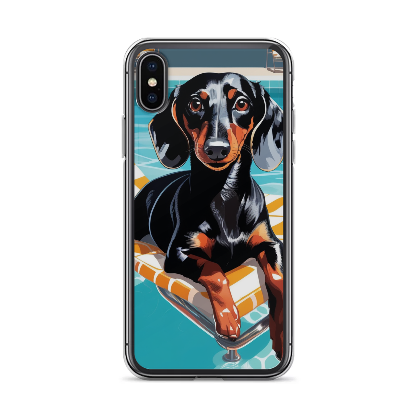 PugMug Custom Black Dachshund iPhone Case