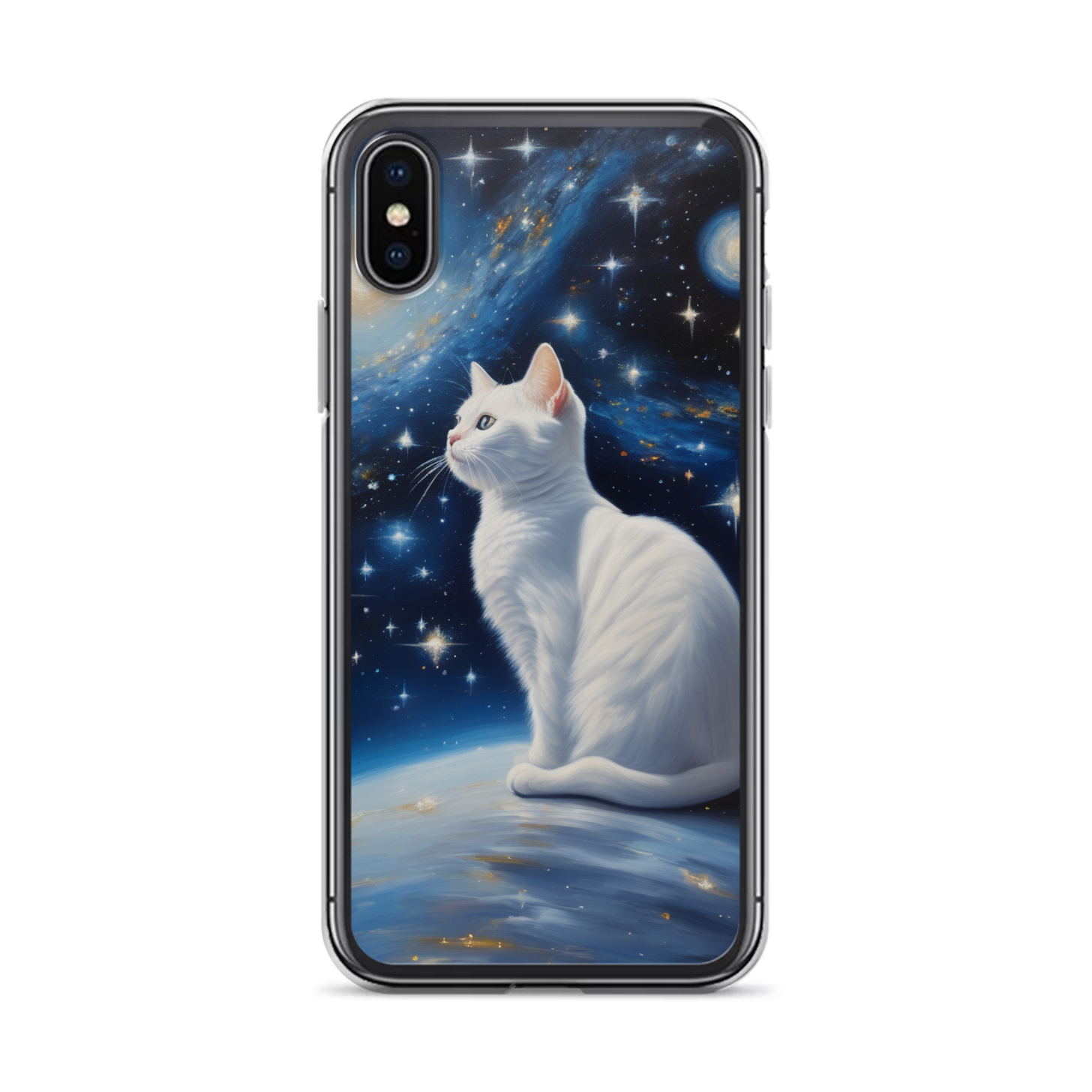 PugMug Custom White Companion Cat iPhone Case