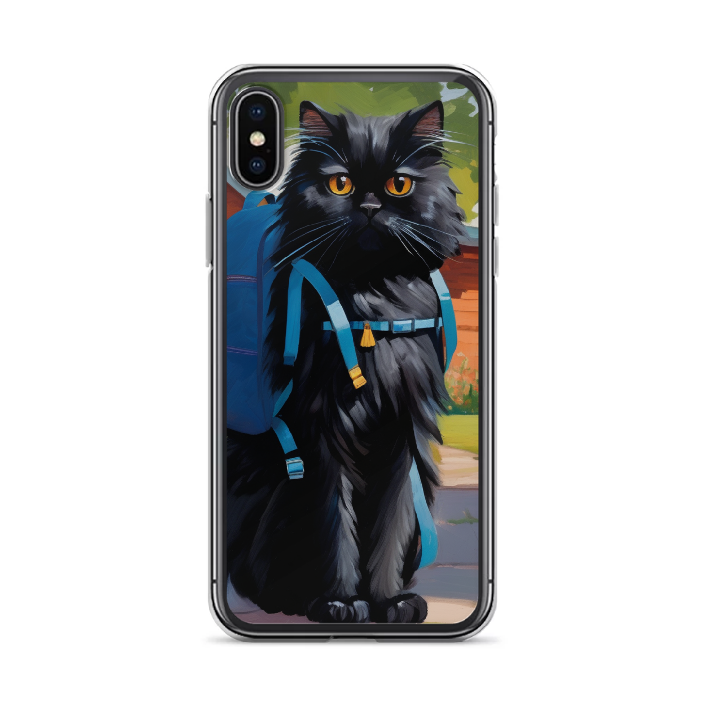 PugMug Custom Black Persian Cat iPhone Case