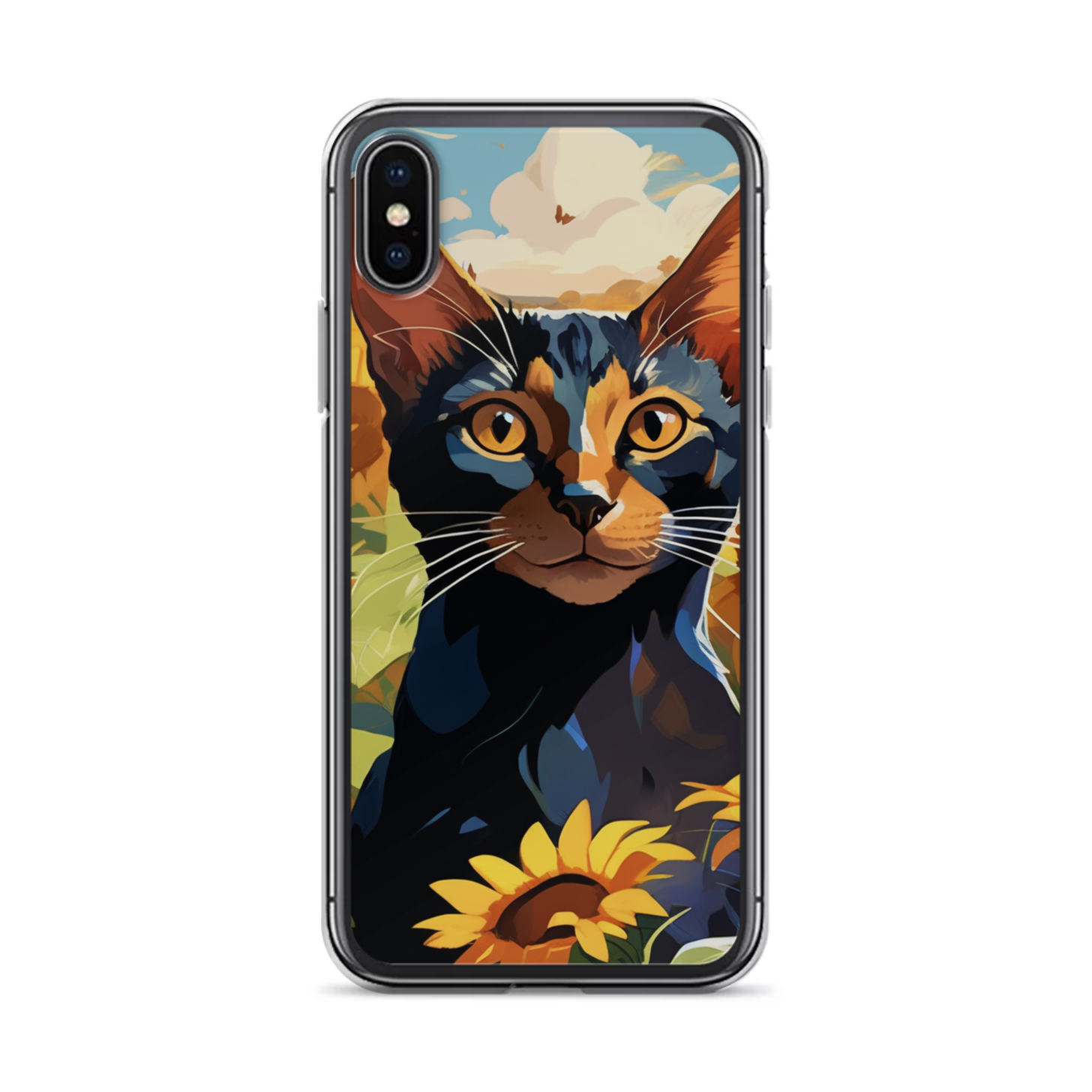 PugMug Custom Black Abyssinian Cat iPhone Case