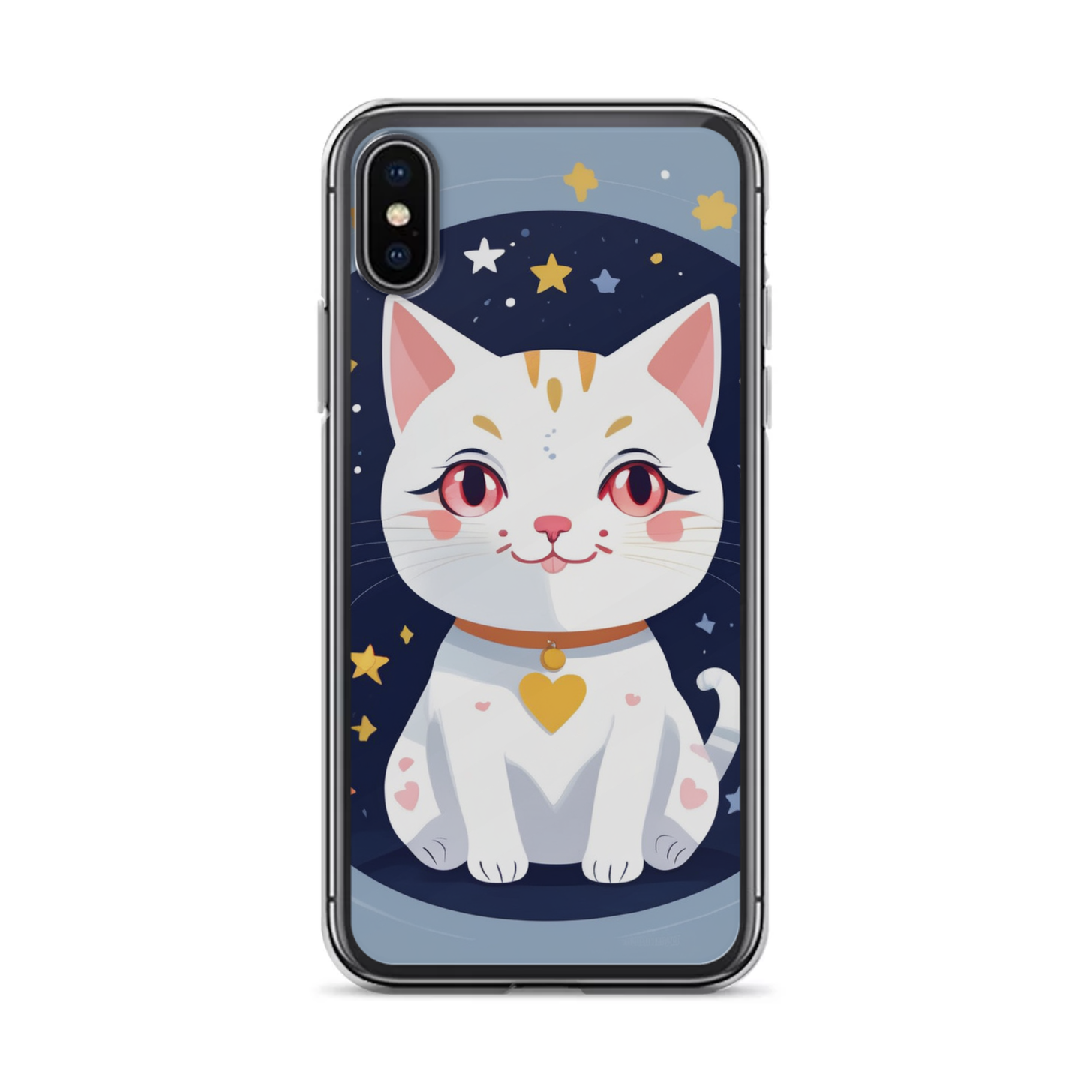 PugMug Custom White Companion Cat iPhone Case