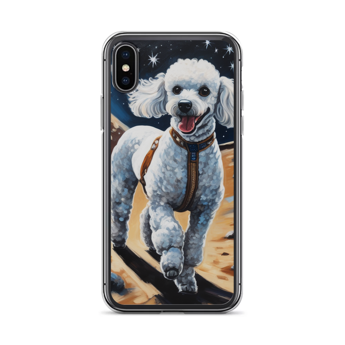 PugMug Custom White Poodle iPhone Case