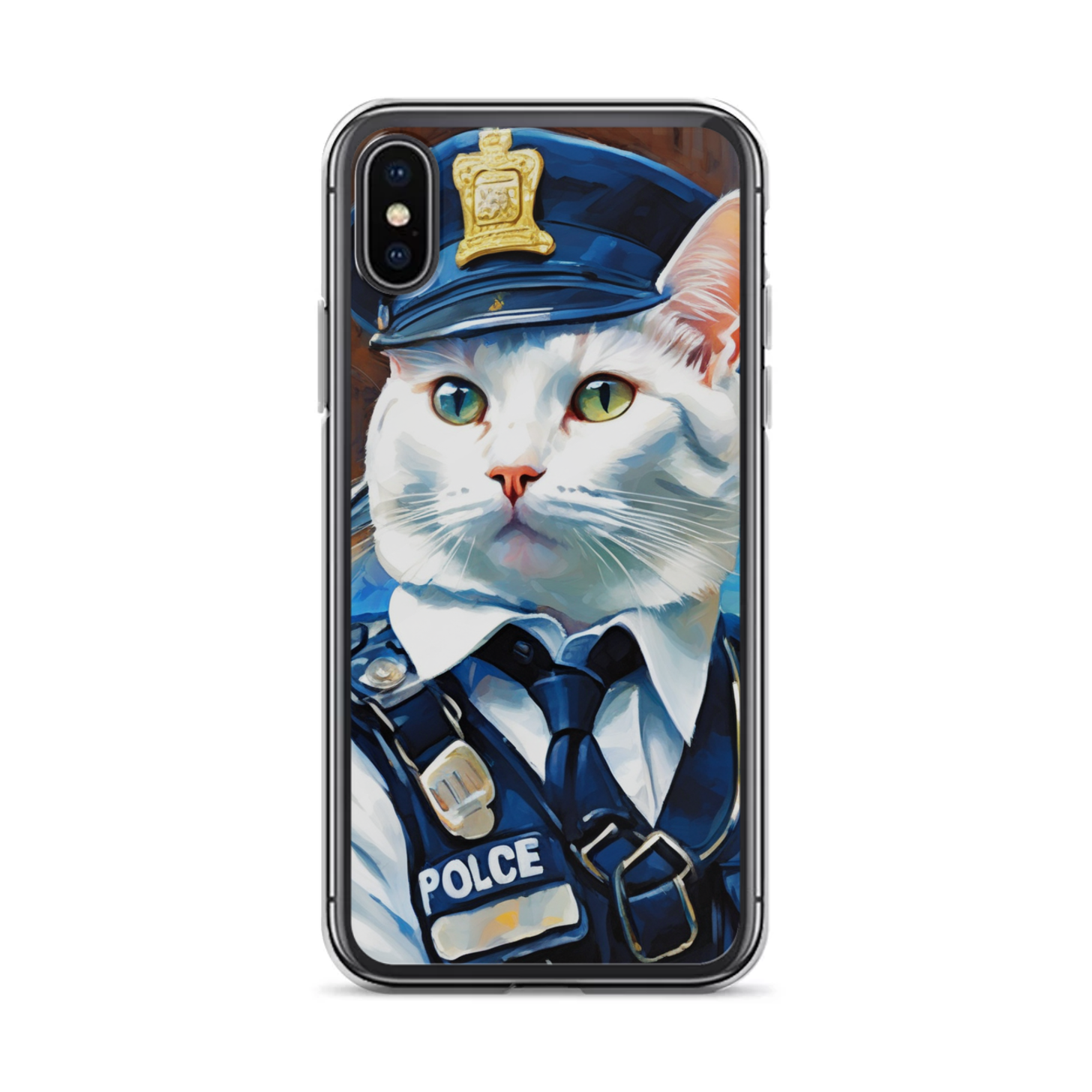 PugMug Custom White Companion Cat iPhone Case