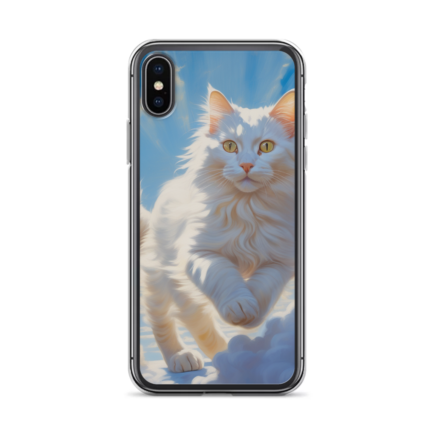 PugMug Custom White Companion Cat iPhone Case