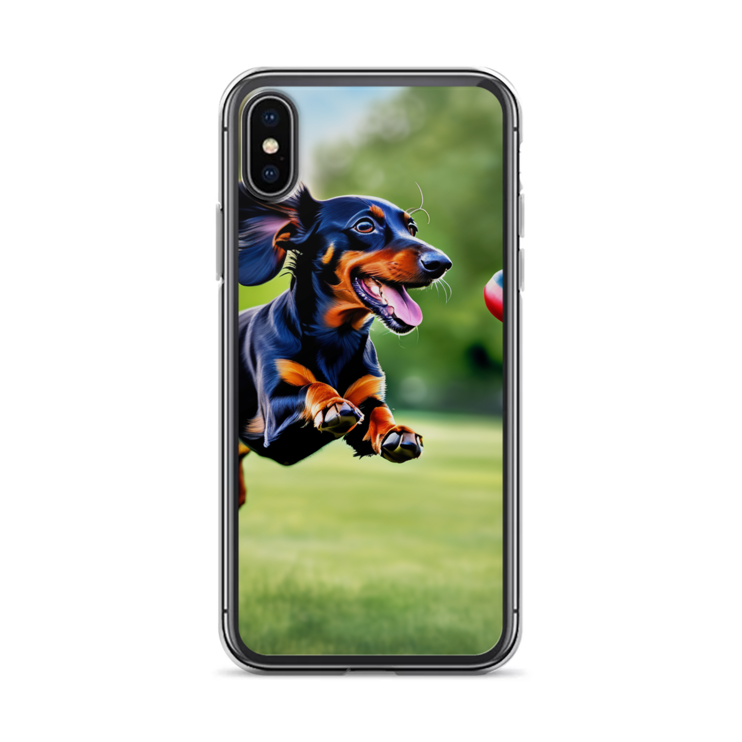 PugMug Custom Black Dachshund iPhone Case