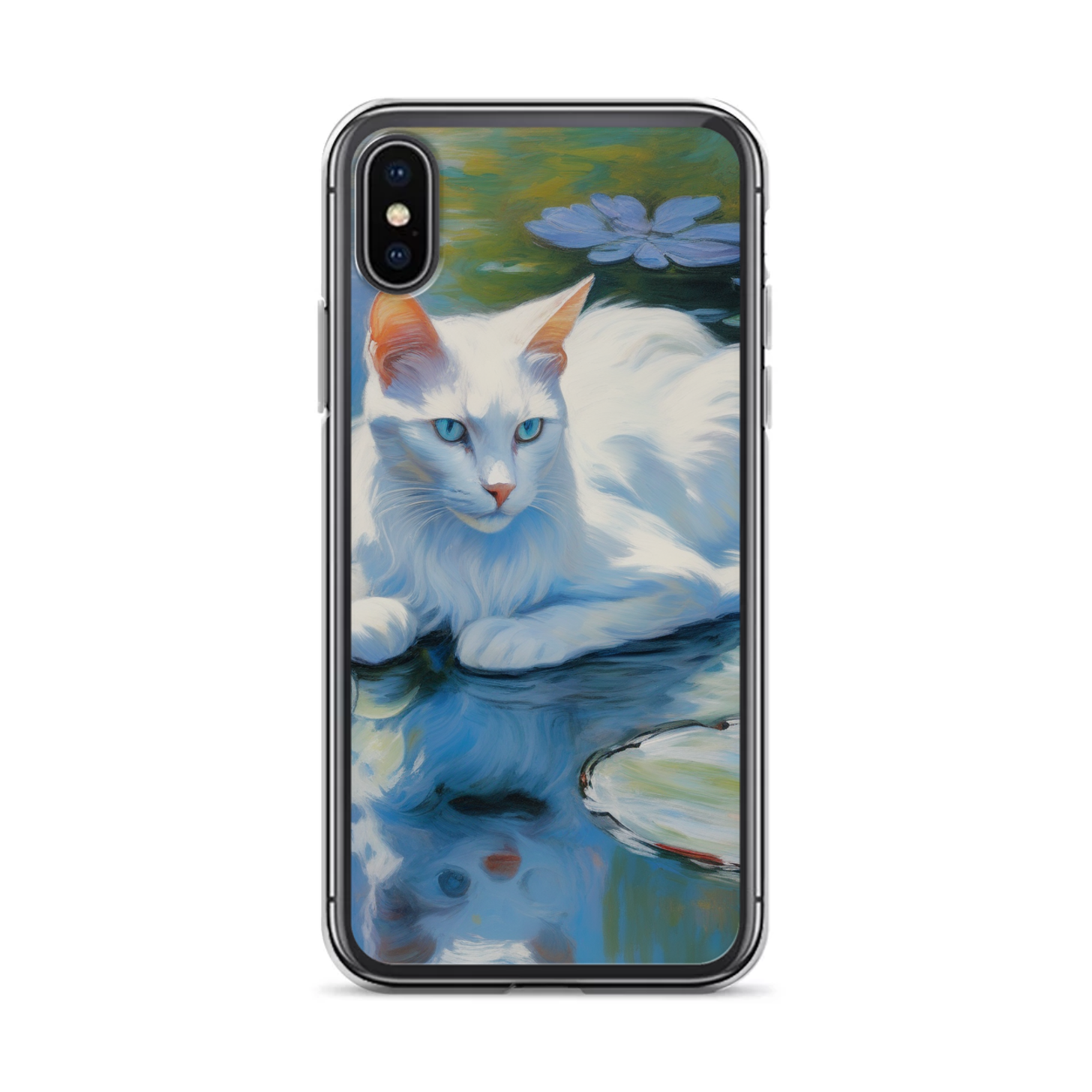 PugMug Custom White Companion Cat iPhone Case