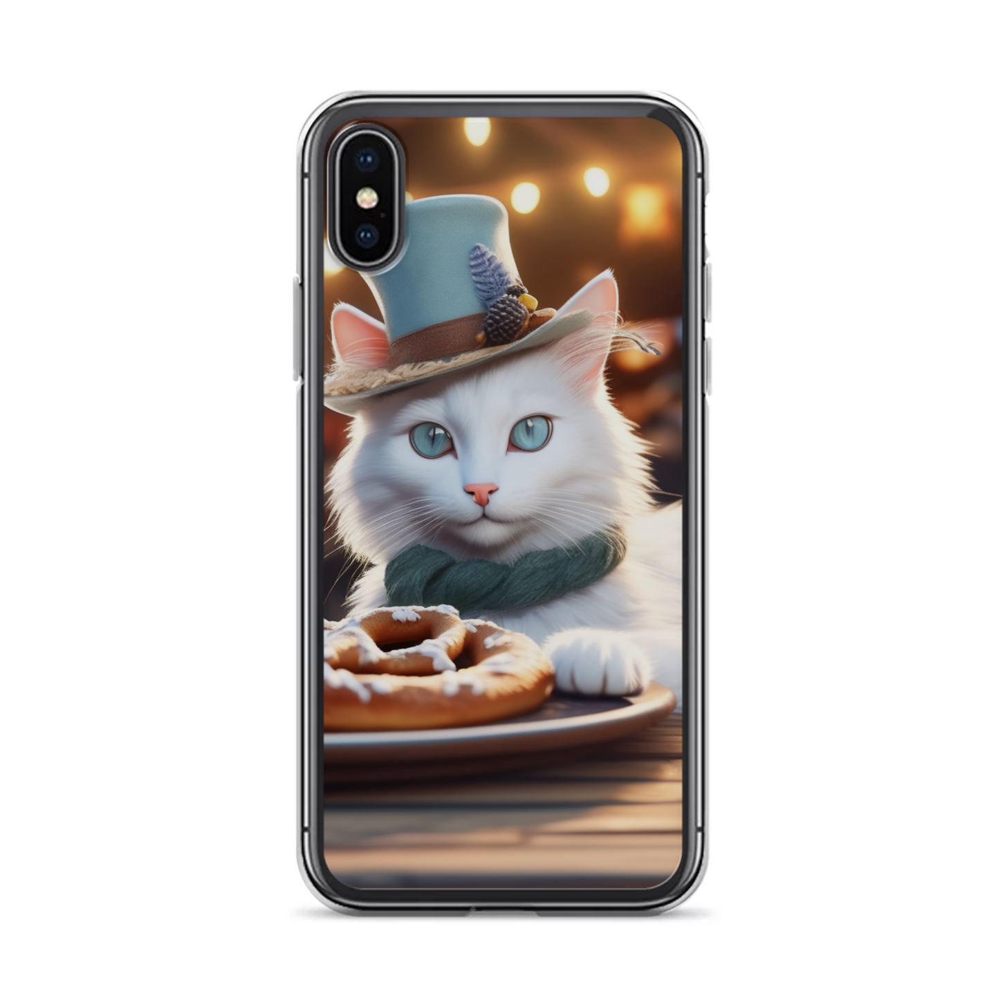 PugMug Custom White Companion Cat iPhone Case