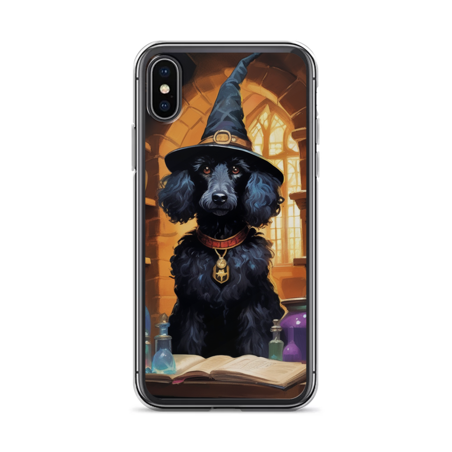 PugMug Custom Black Poodle iPhone Case
