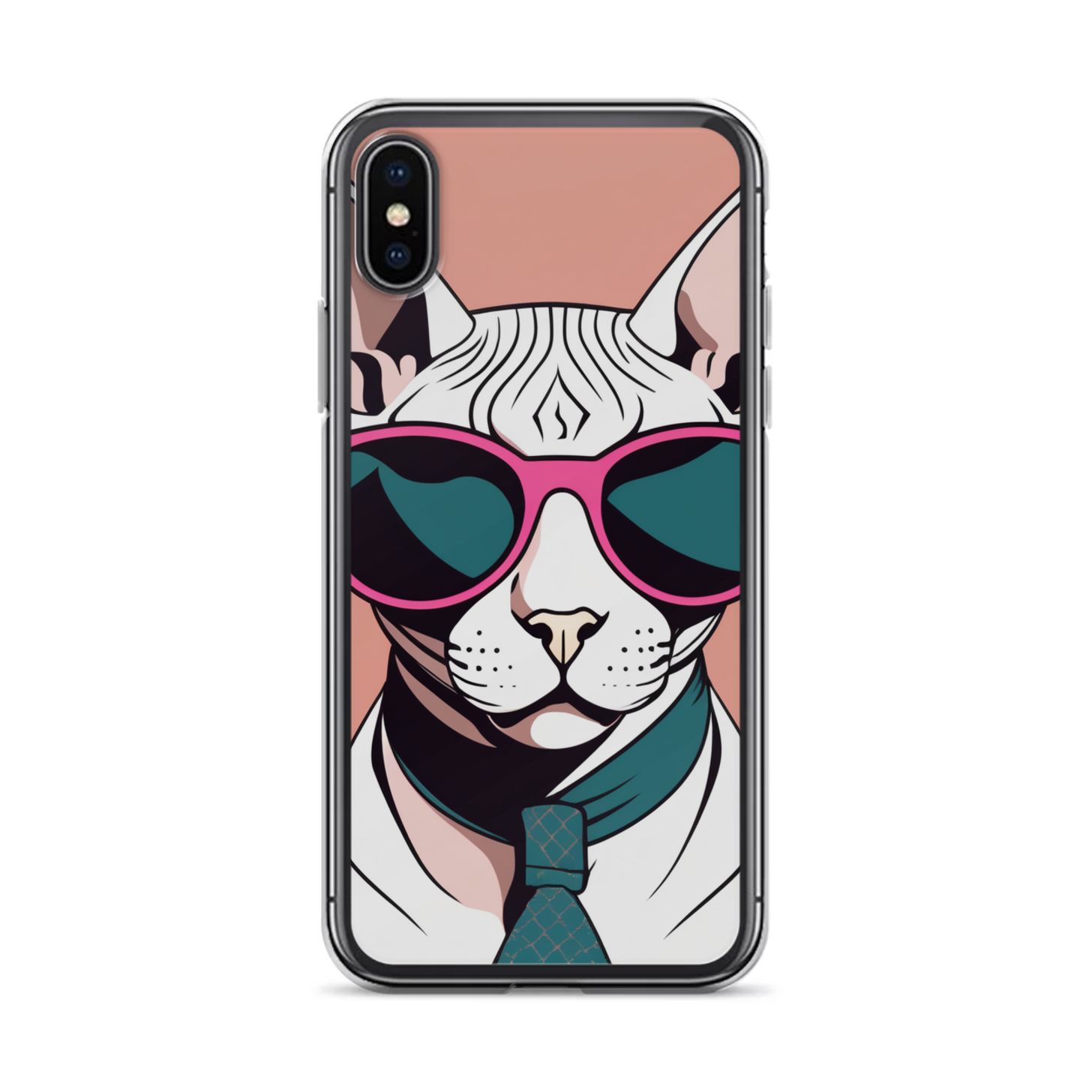 PugMug Custom White Sphynx Cat iPhone Case
