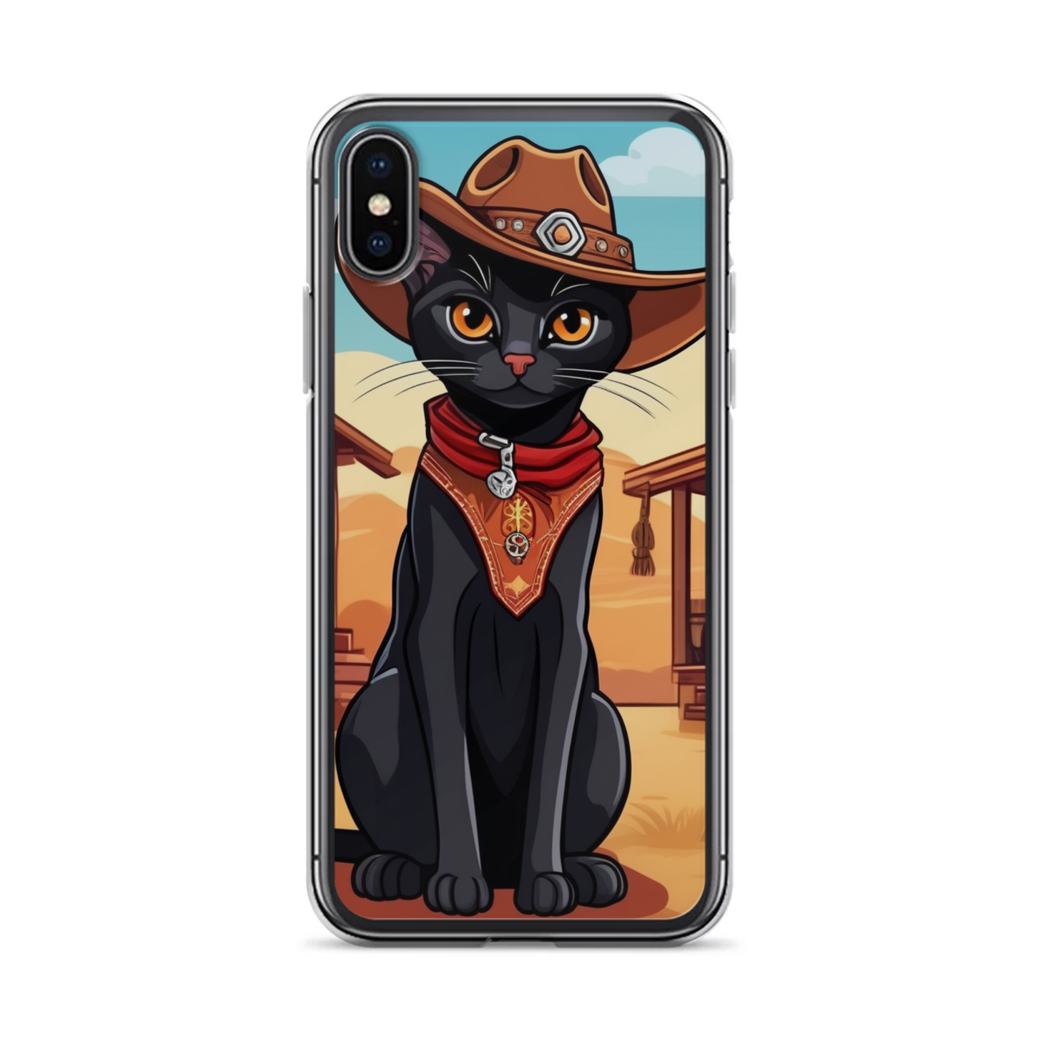 PugMug Custom Black Abyssinian Cat iPhone Case