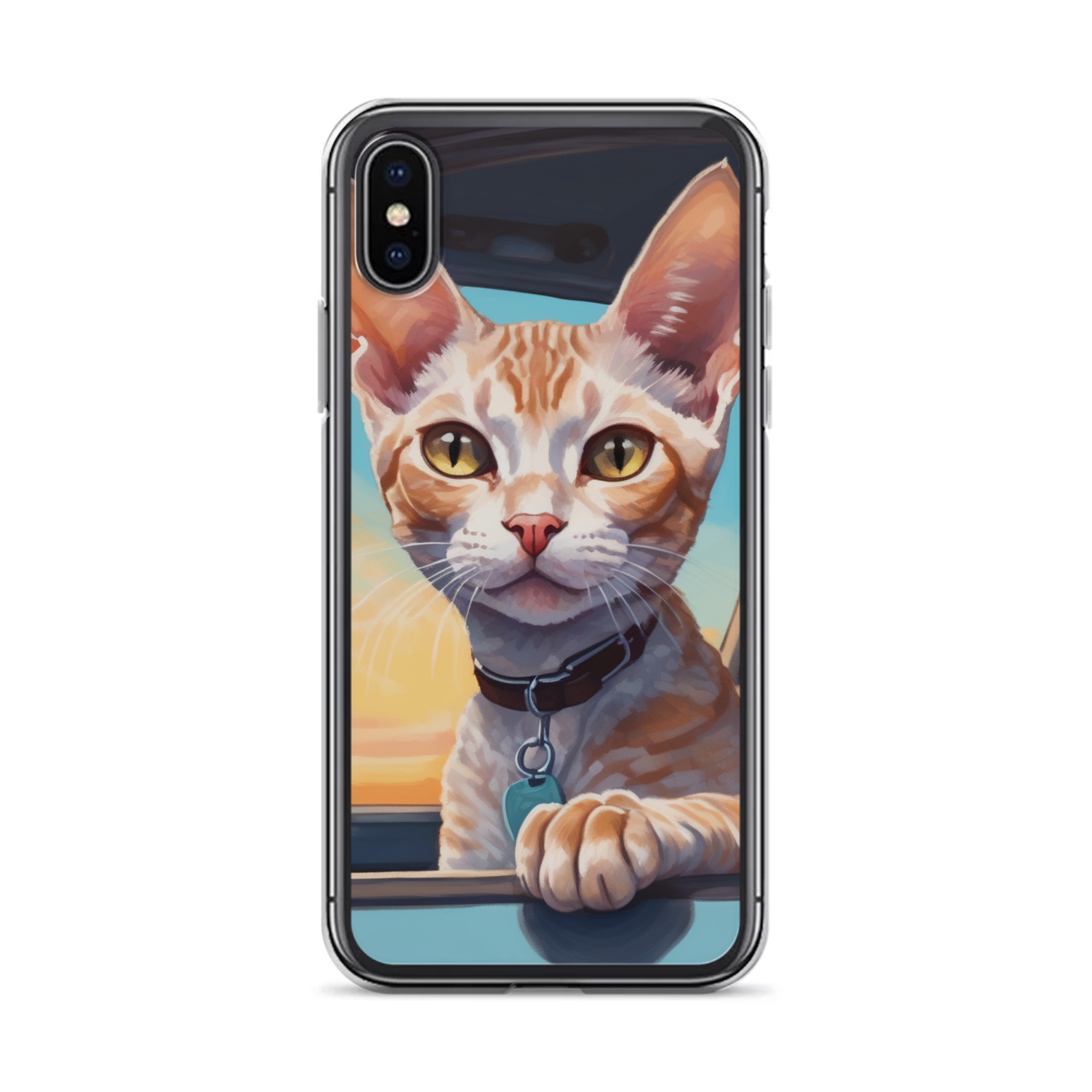 PugMug Custom Tabby Devon Rex Cat iPhone Case