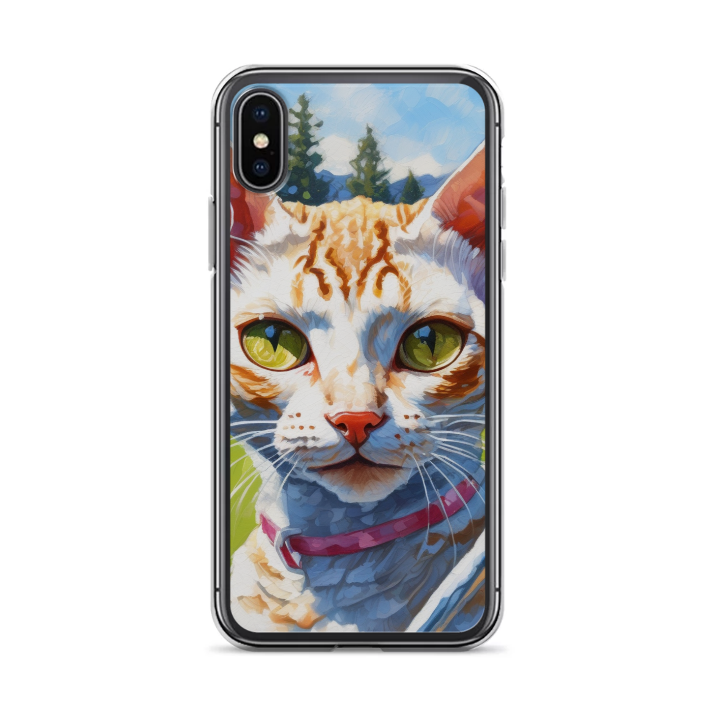 PugMug Custom Tabby Devon Rex Cat iPhone Case
