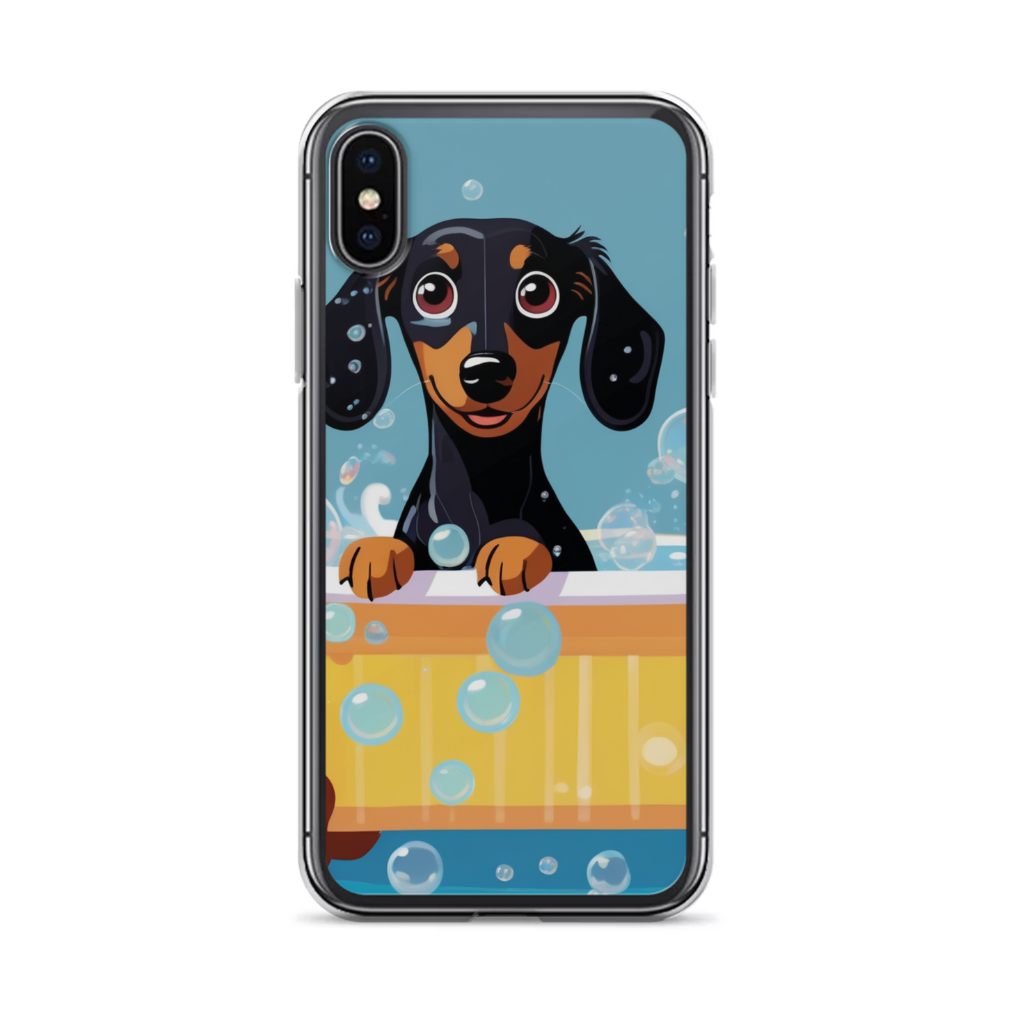 PugMug Custom Black Dachshund iPhone Case