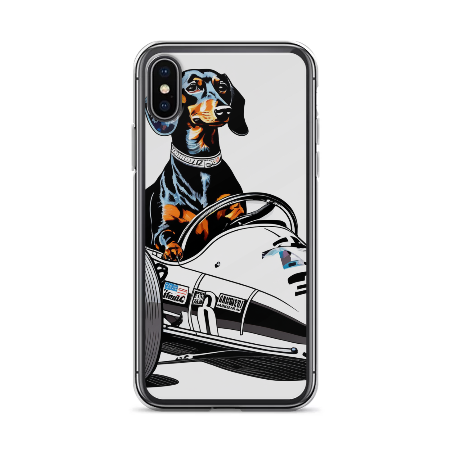 PugMug Custom Black Dachshund iPhone Case