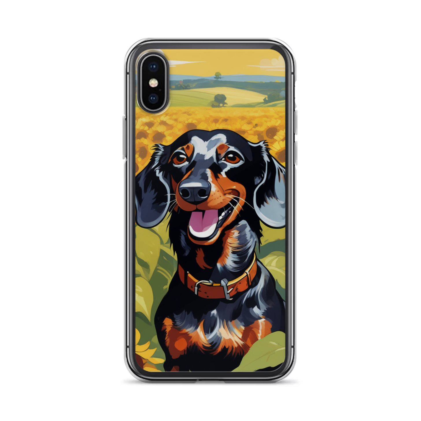 PugMug Custom Black Dachshund iPhone Case