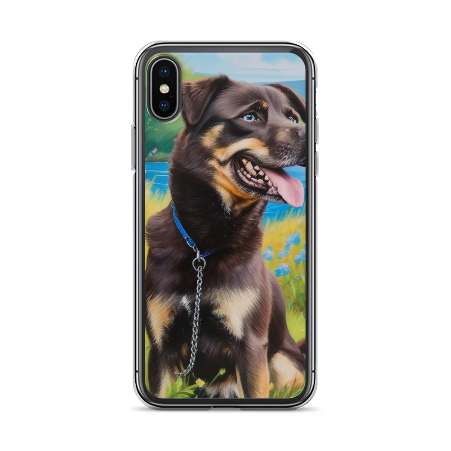 PugMug Custom Blue iPhone Case