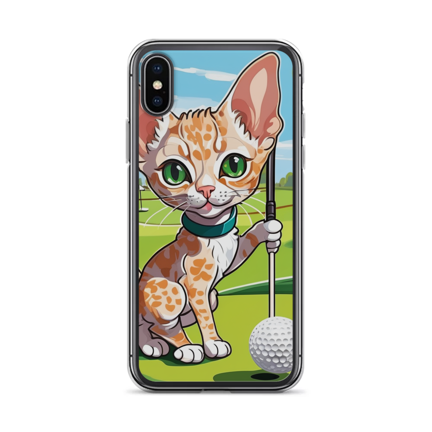 PugMug Custom Tabby Devon Rex Cat iPhone Case