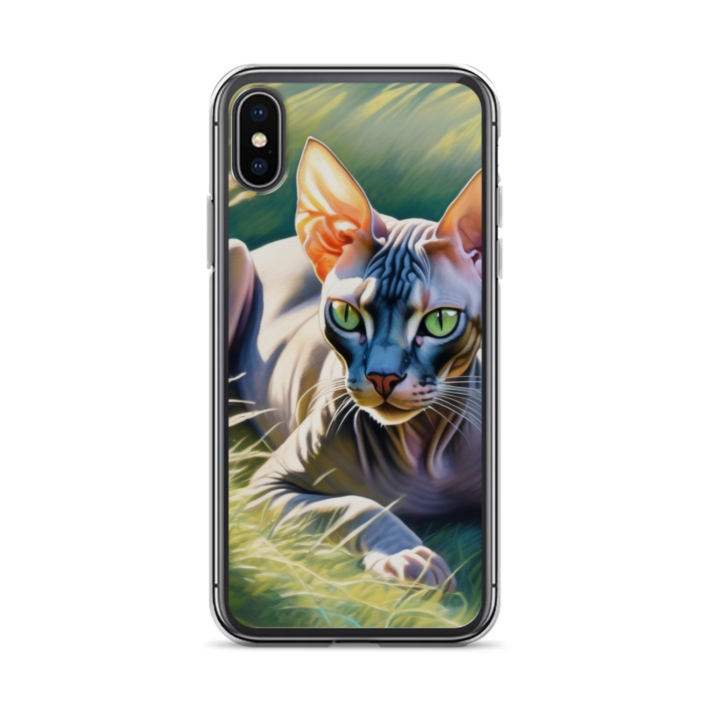 PugMug Custom Tabby Sphynx Cat iPhone Case