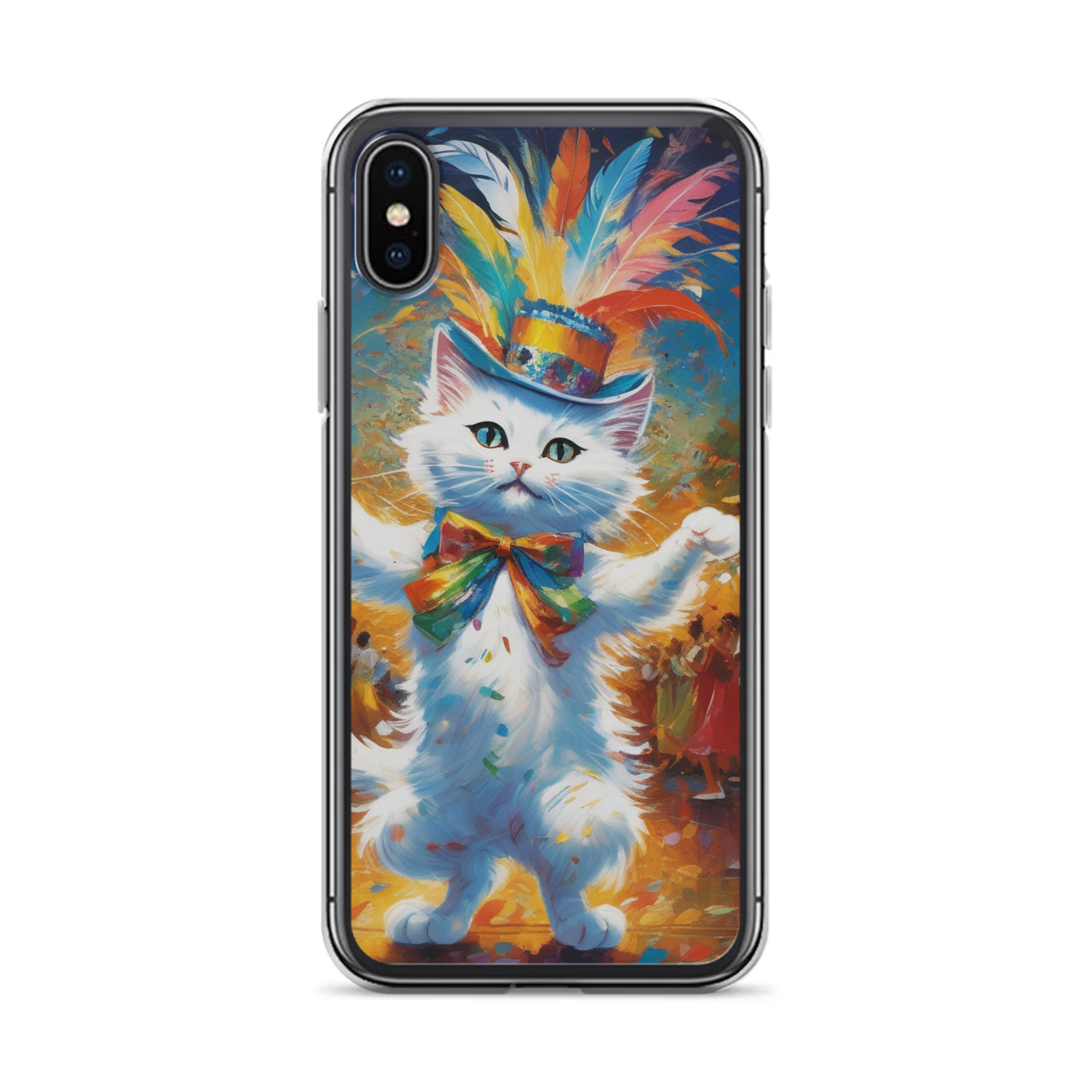 PugMug Custom White Companion Cat iPhone Case