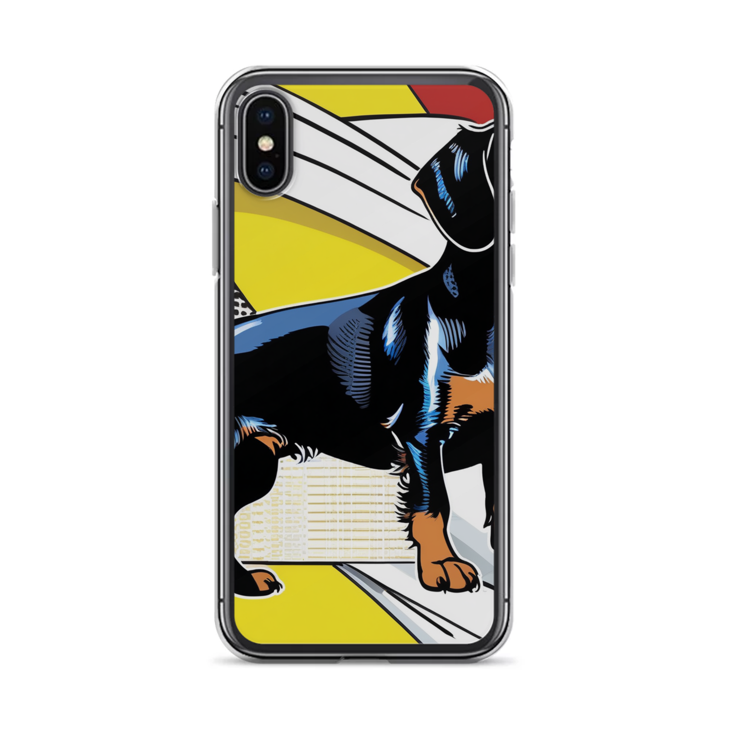 PugMug Custom Black Dachshund iPhone Case