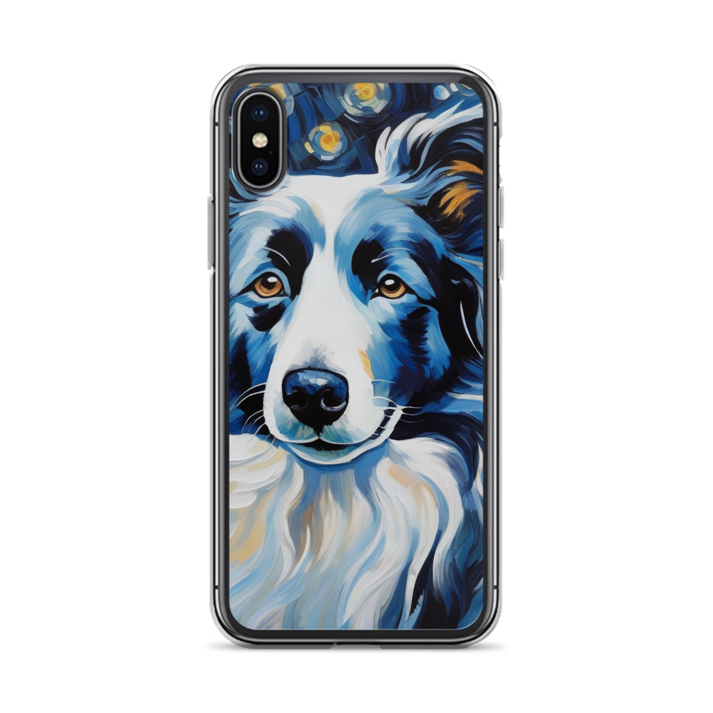 PugMug Custom Blue Merle Border Collie iPhone Case