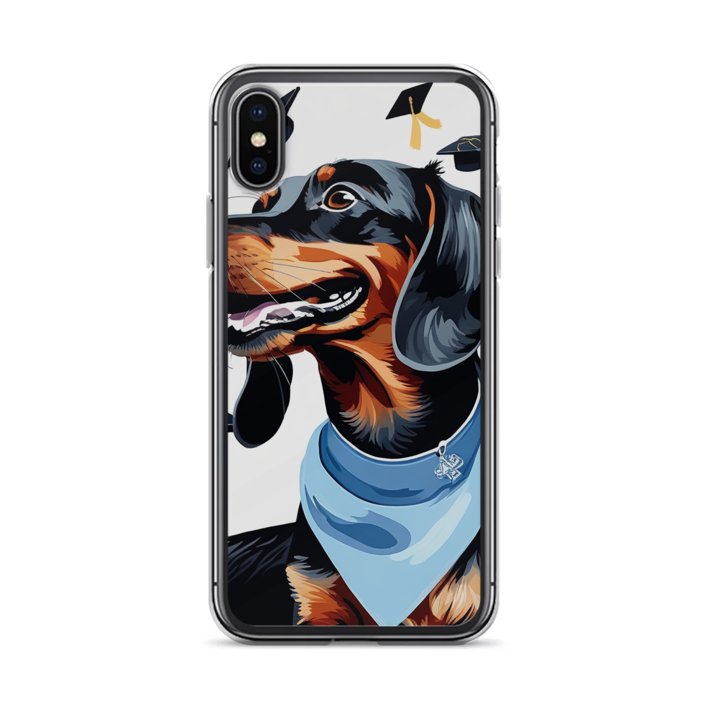 PugMug Custom Black Dachshund iPhone Case