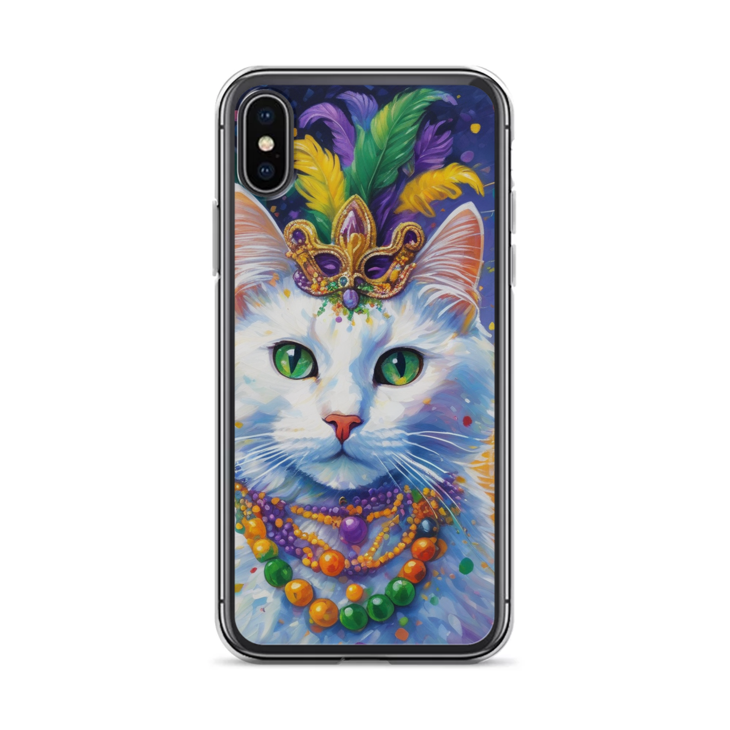 PugMug Custom White Companion Cat iPhone Case
