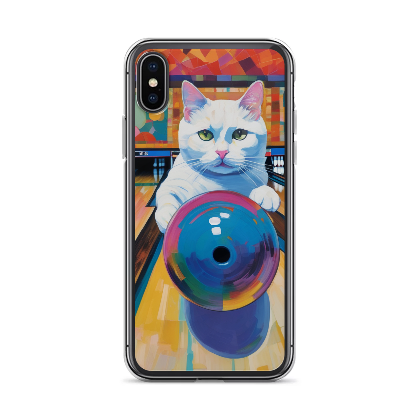 PugMug Custom White Companion Cat iPhone Case