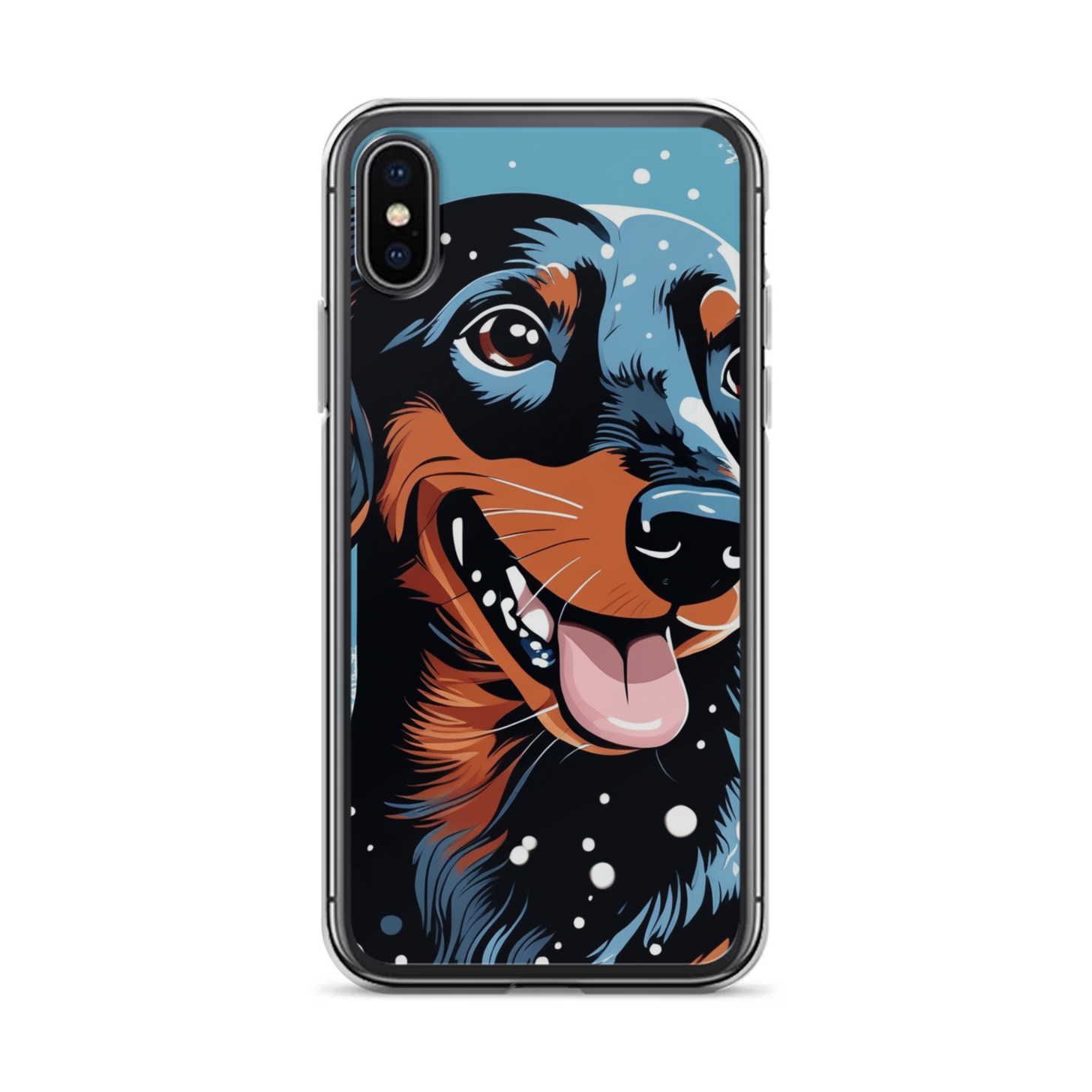 PugMug Custom Black Dachshund iPhone Case