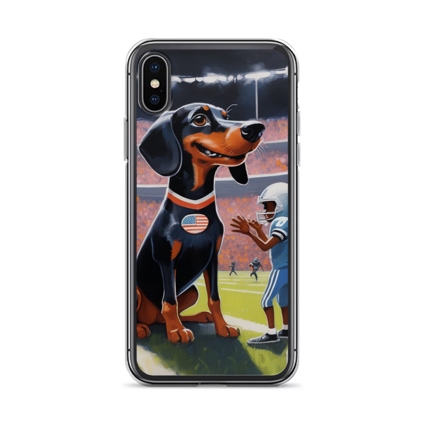 PugMug Custom Black Dachshund iPhone Case