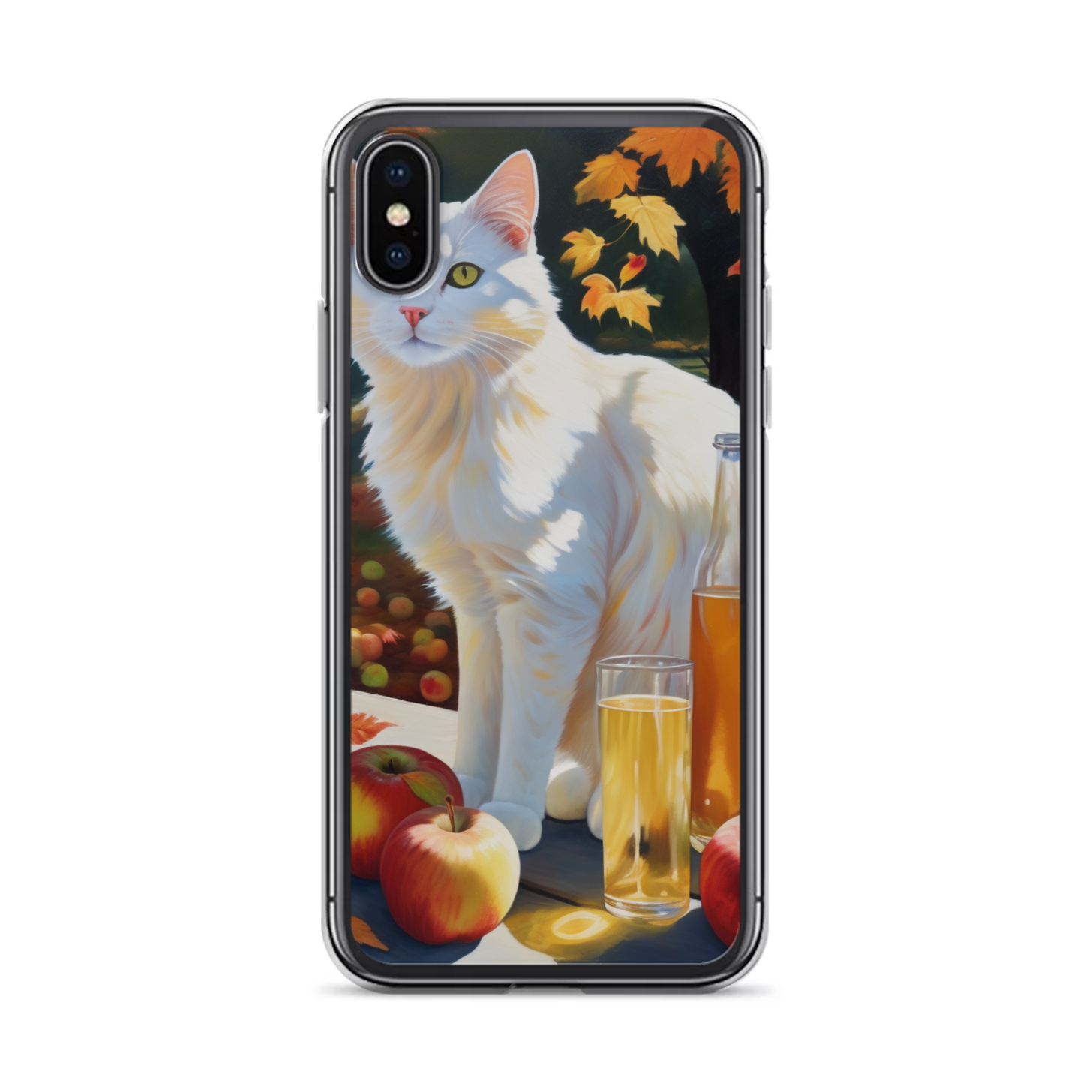 PugMug Custom White Companion Cat iPhone Case