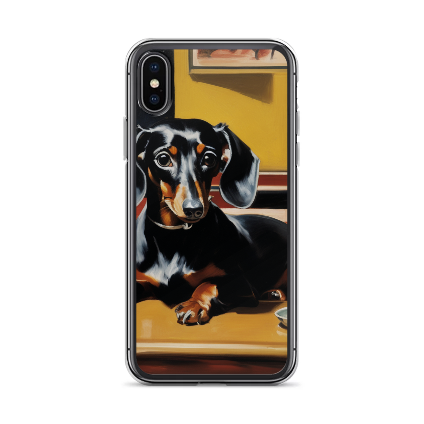 PugMug Custom Black Dachshund iPhone Case