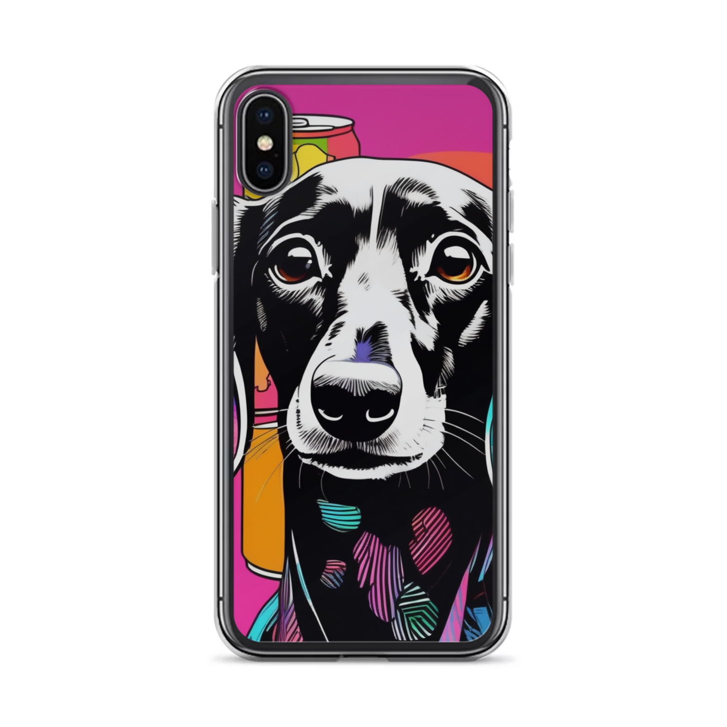 PugMug Custom Black Dachshund iPhone Case