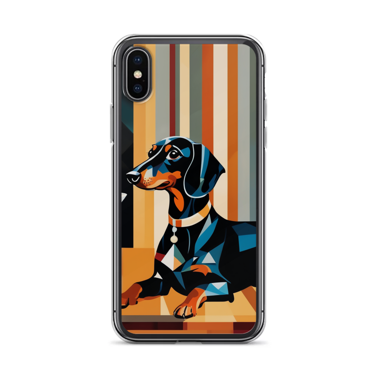 PugMug Custom Black Dachshund iPhone Case